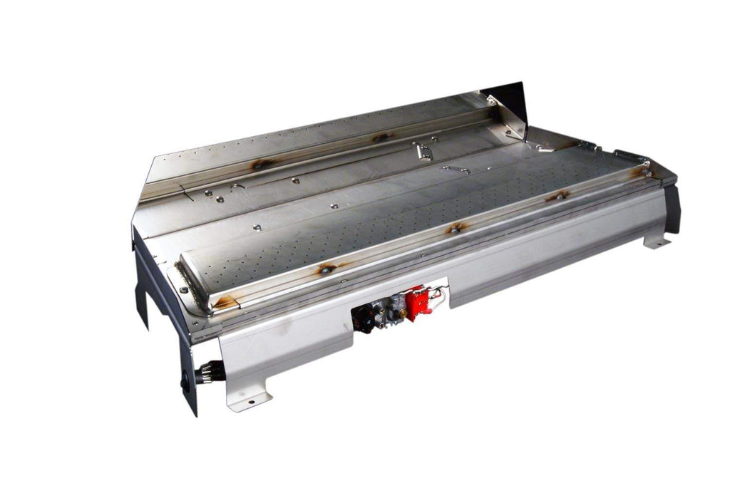 Vent-free glass burner kit base and burner pan with gas valve components