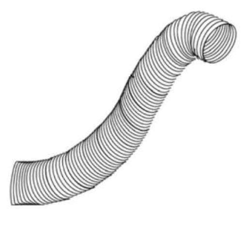 Napoleon Fireplace 5-ft flex vent extension kit with corrugated flexible vent pipe