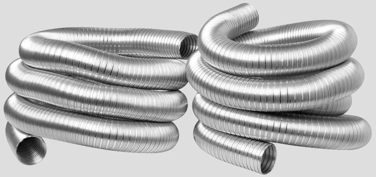 Napoleon GDI-3 Vent Kit (2) 3 Inch Double Ply Aluminum Liner-Inlet and Exhaust