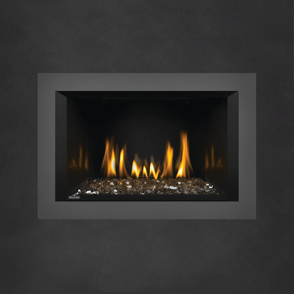 Napoleon GDIG3N-1 Oakville Series Electronic Ignition Direct Vent Gas Fireplace Insert with Glass Ember Bed