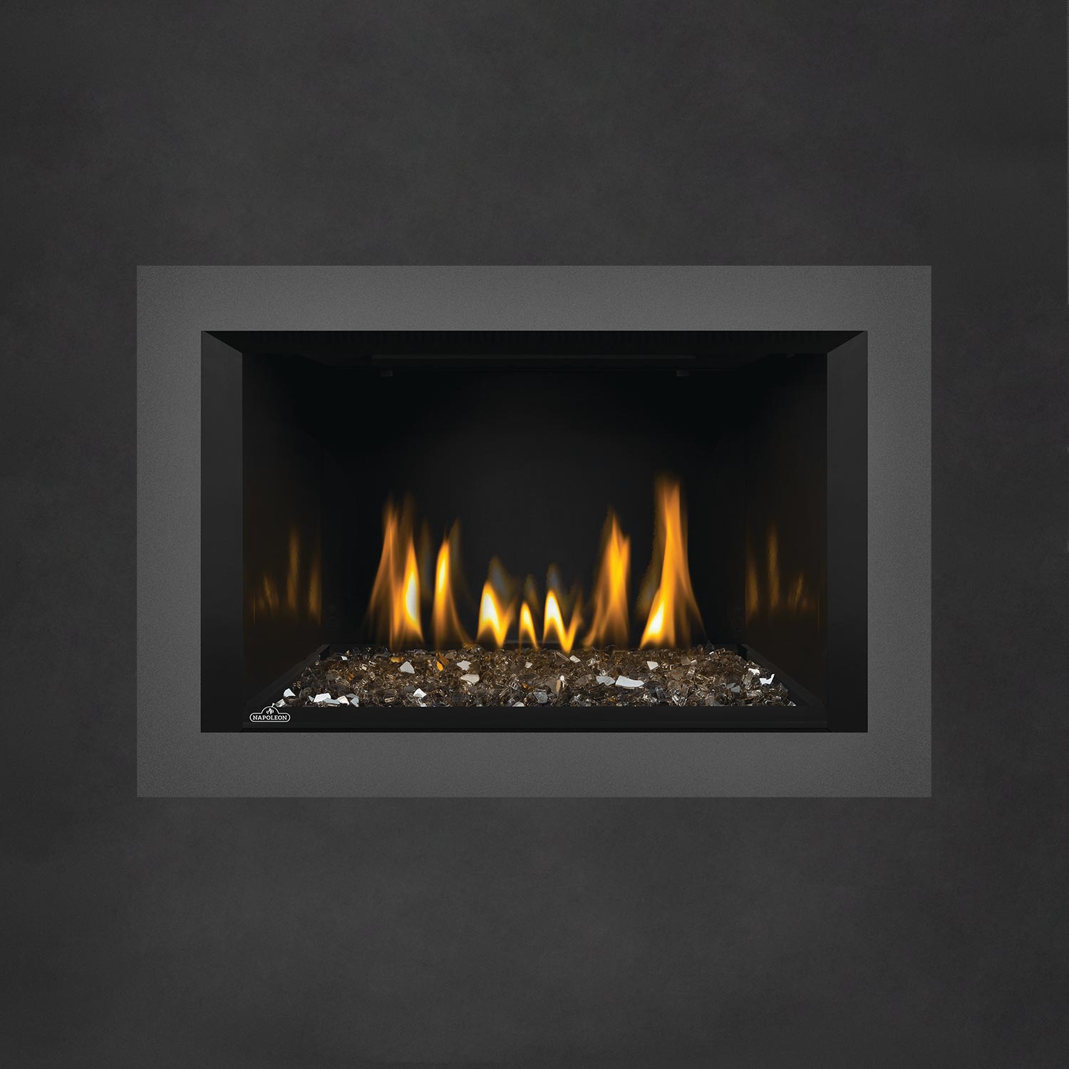 Napoleon GDIG3N-1 Oakville Series Electronic Ignition Direct Vent Gas Fireplace Insert with Glass Ember Bed