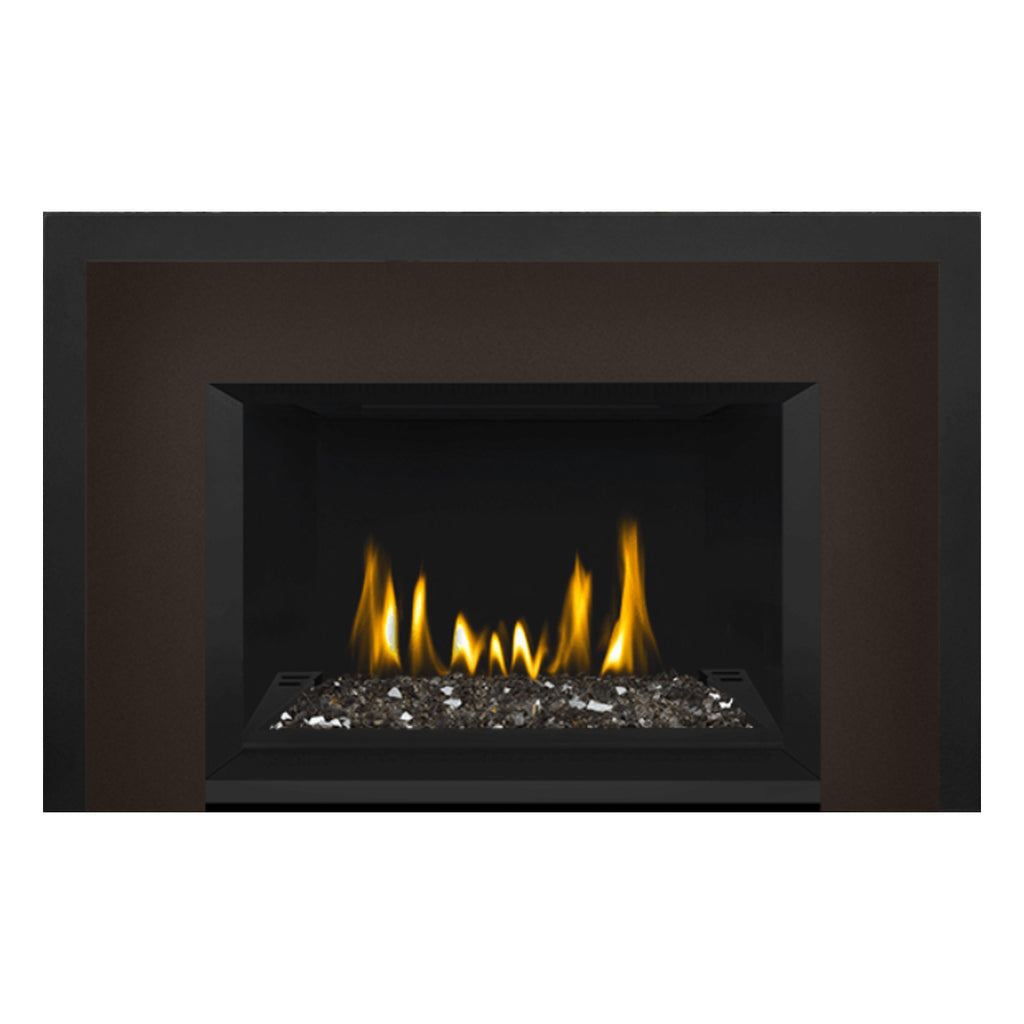 Napoleon GDIG3N-1 Oakville Series Electronic Ignition Direct Vent Gas Fireplace Insert with Glass Ember Bed