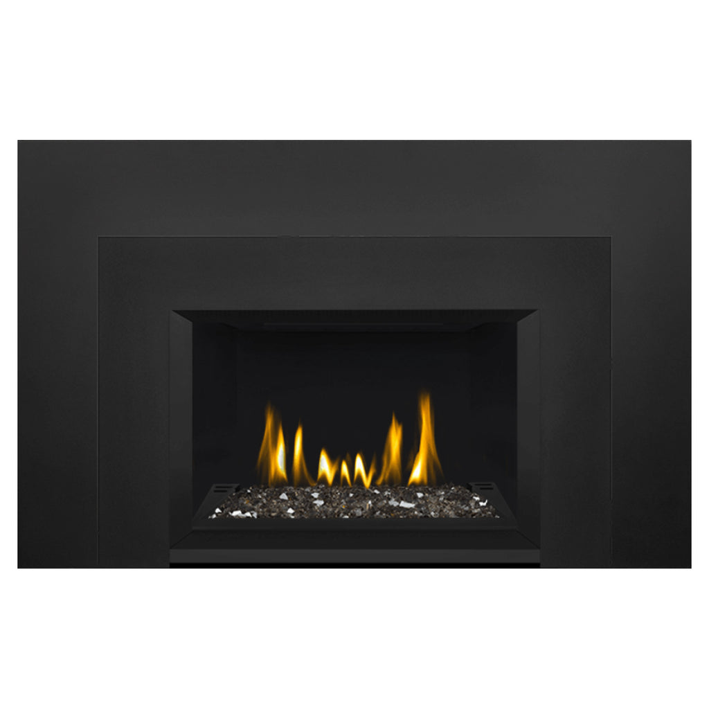 Napoleon GDIG3N-1 Oakville Series Electronic Ignition Direct Vent Gas Fireplace Insert with Glass Ember Bed