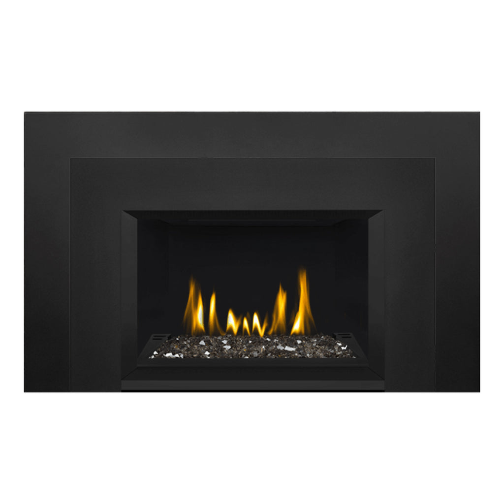 Napoleon GDIG3N-1 Oakville Series Electronic Ignition Direct Vent Gas Fireplace Insert with Glass Ember Bed