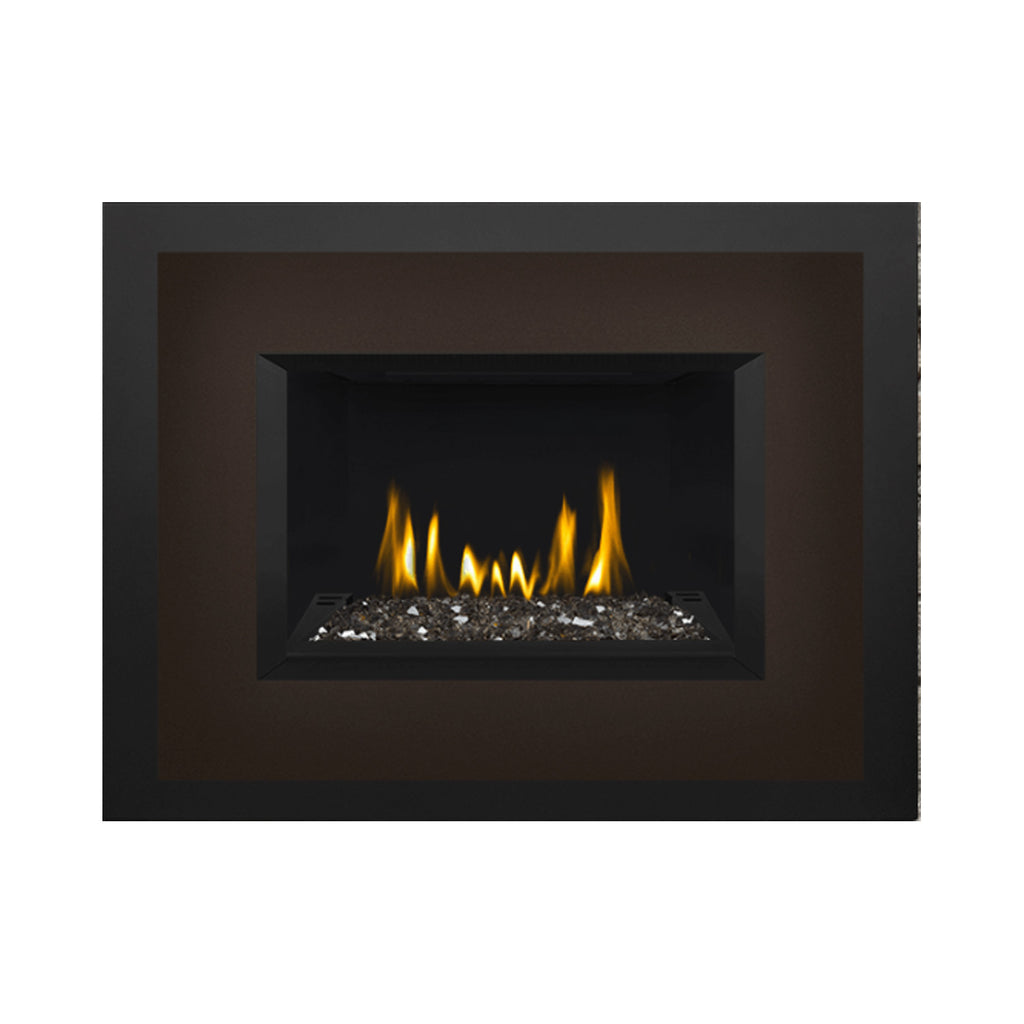 Napoleon GDIG3N-1 Oakville Series Electronic Ignition Direct Vent Gas Fireplace Insert with Glass Ember Bed