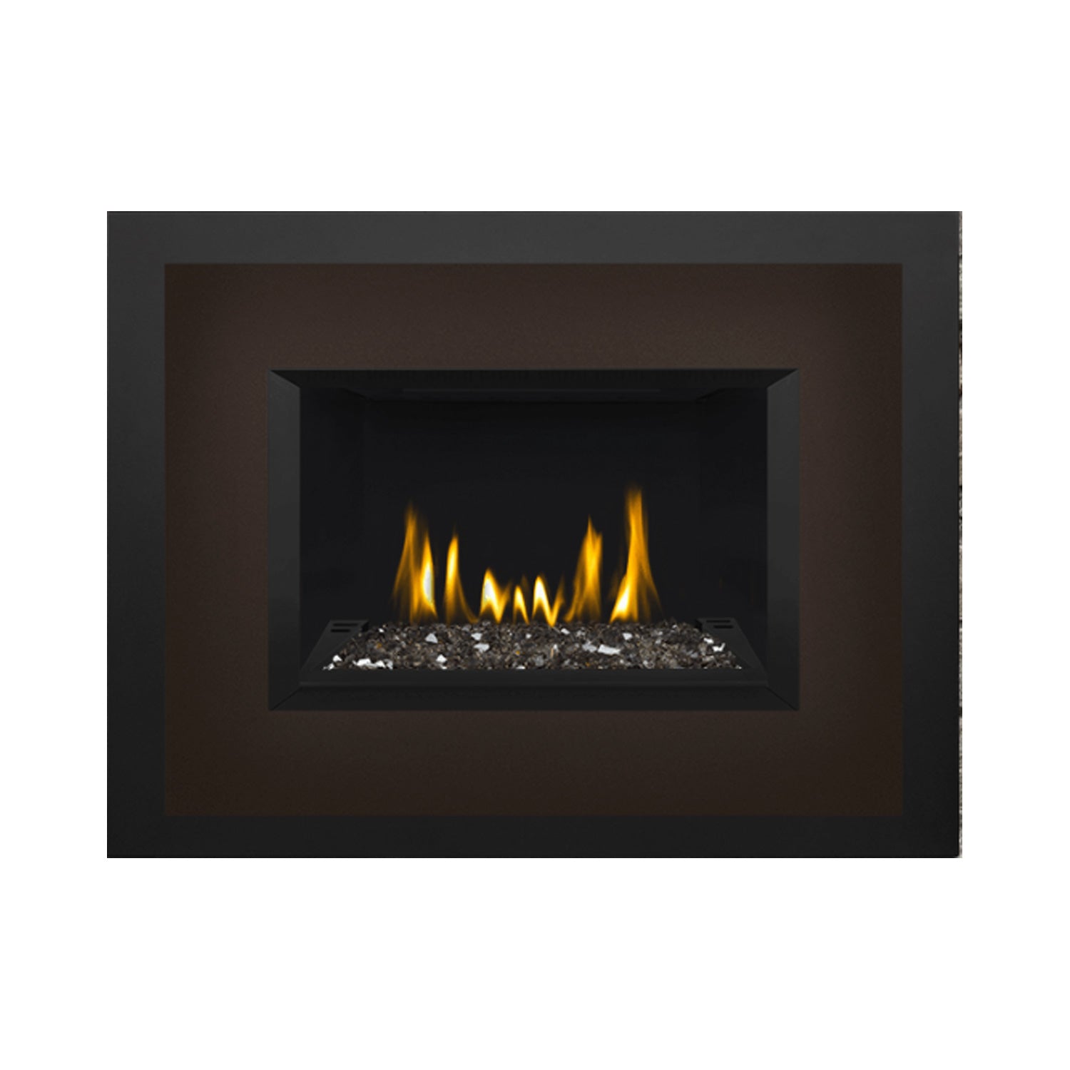 Napoleon GDIG3N-1 Oakville Series Electronic Ignition Direct Vent Gas Fireplace Insert with Glass Ember Bed