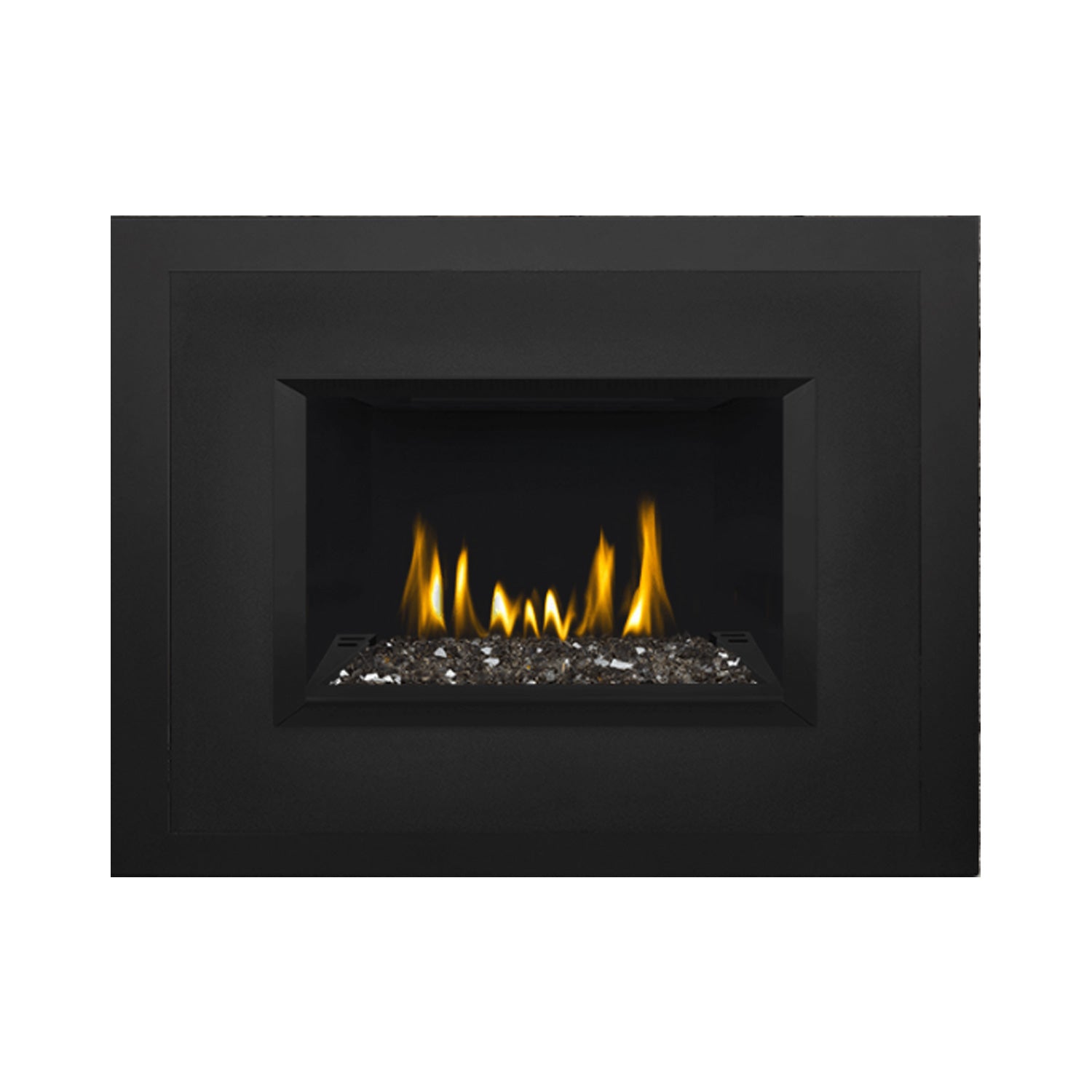 Napoleon GDIG3N-1 Oakville Series Electronic Ignition Direct Vent Gas Fireplace Insert with Glass Ember Bed