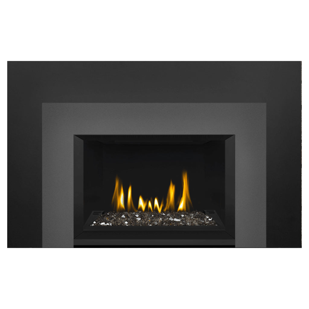 Napoleon GDIG3N-1 Oakville Series Electronic Ignition Direct Vent Gas Fireplace Insert with Glass Ember Bed
