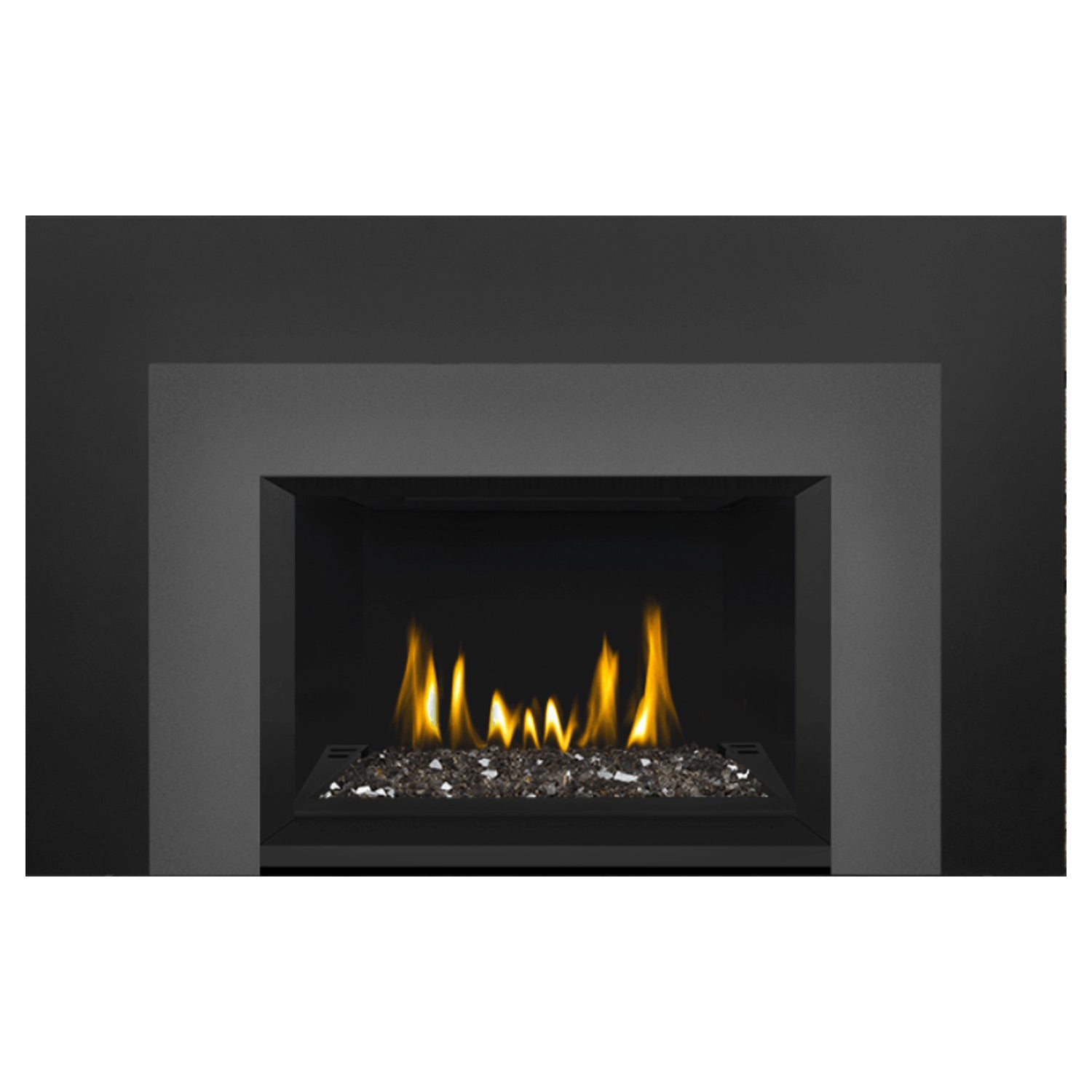 Napoleon GDIG3N-1 Oakville Series Electronic Ignition Direct Vent Gas Fireplace Insert with Glass Ember Bed