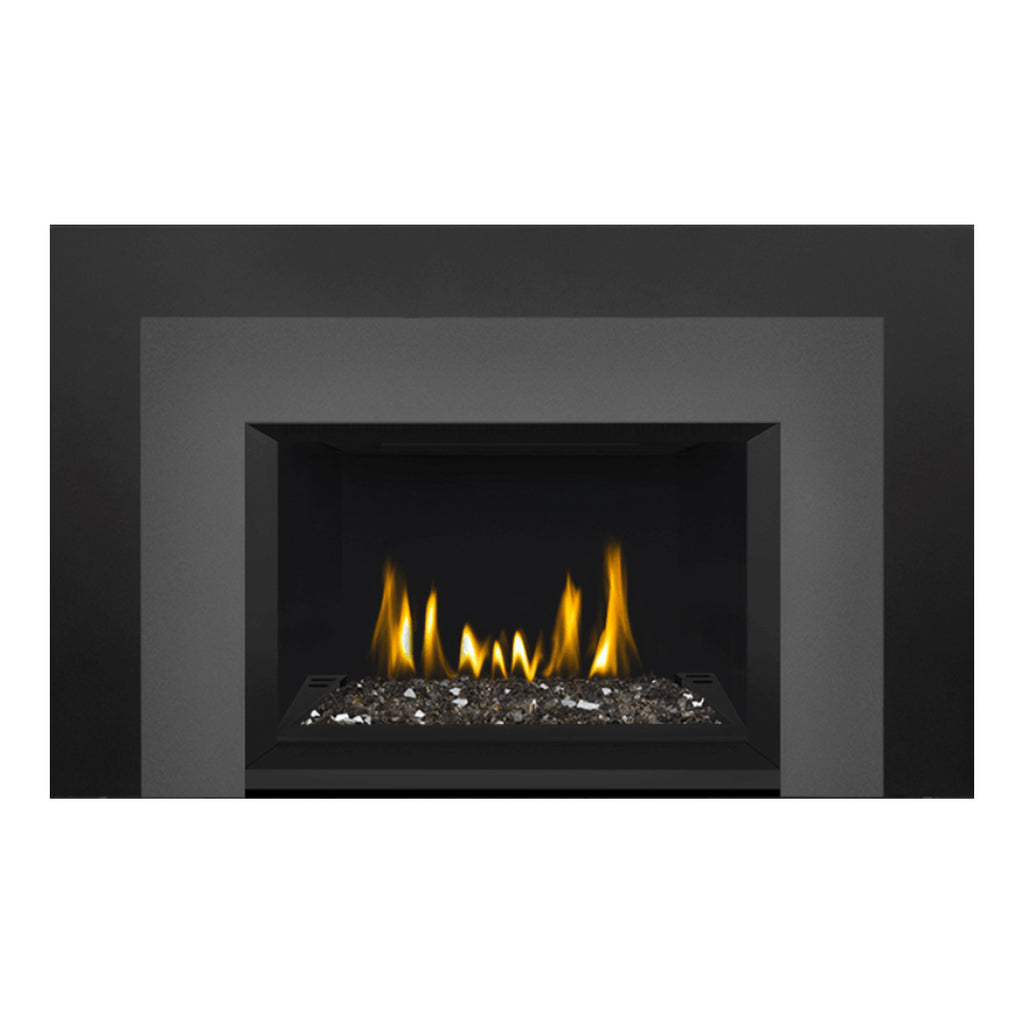 Napoleon GDIG3N-1 Oakville Series Electronic Ignition Direct Vent Gas Fireplace Insert with Glass Ember Bed