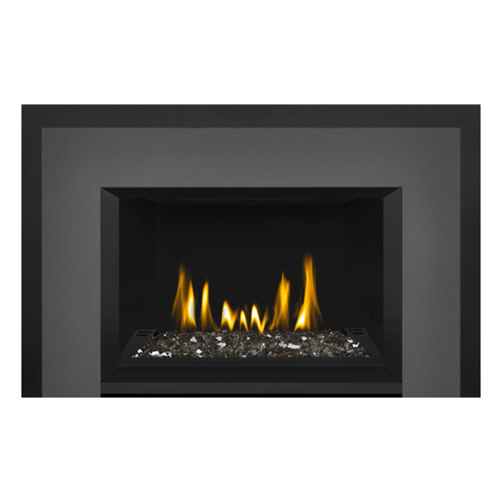 Napoleon GDIG3N-1 Oakville Series Electronic Ignition Direct Vent Gas Fireplace Insert with Glass Ember Bed