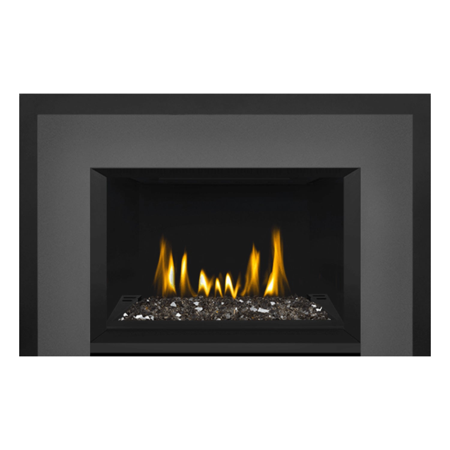 Napoleon GDIG3N-1 Oakville Series Electronic Ignition Direct Vent Gas Fireplace Insert with Glass Ember Bed