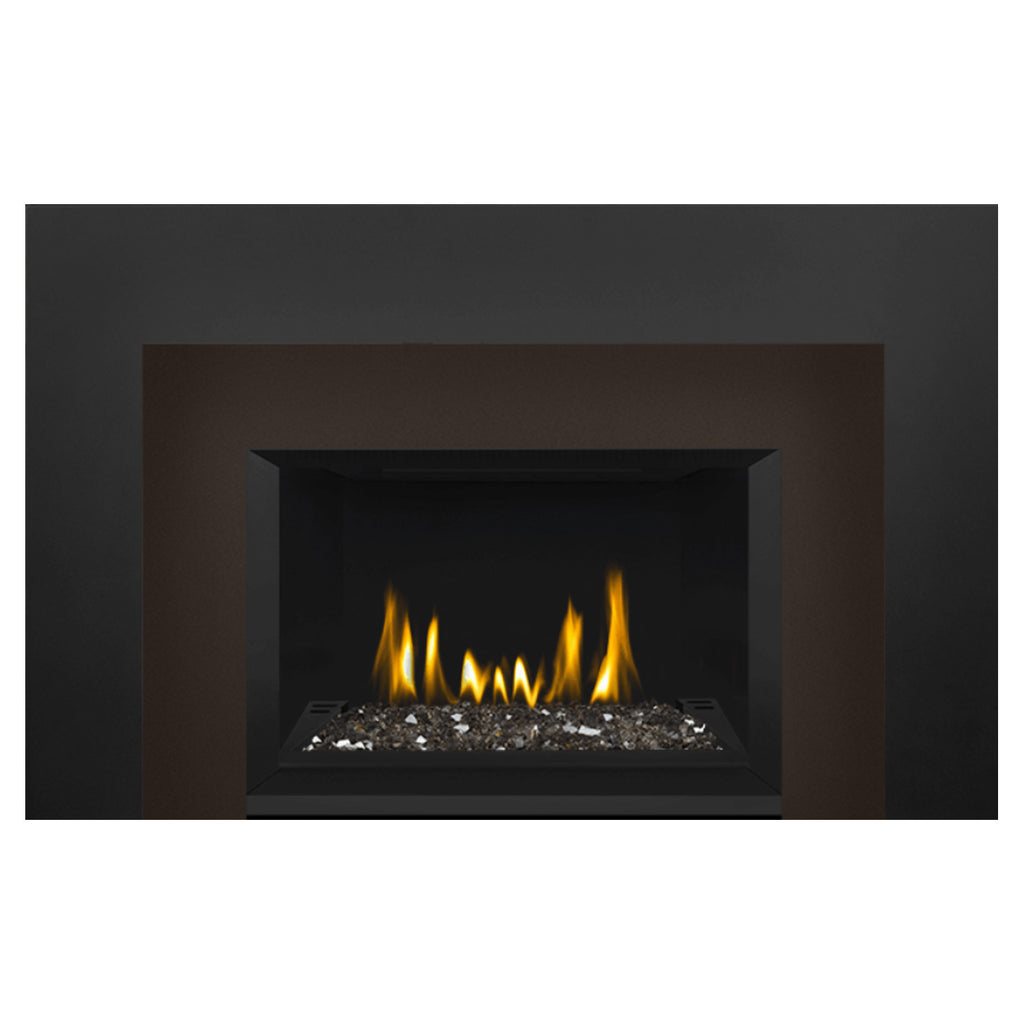 Napoleon GDIG3N-1 Oakville Series Electronic Ignition Direct Vent Gas Fireplace Insert with Glass Ember Bed