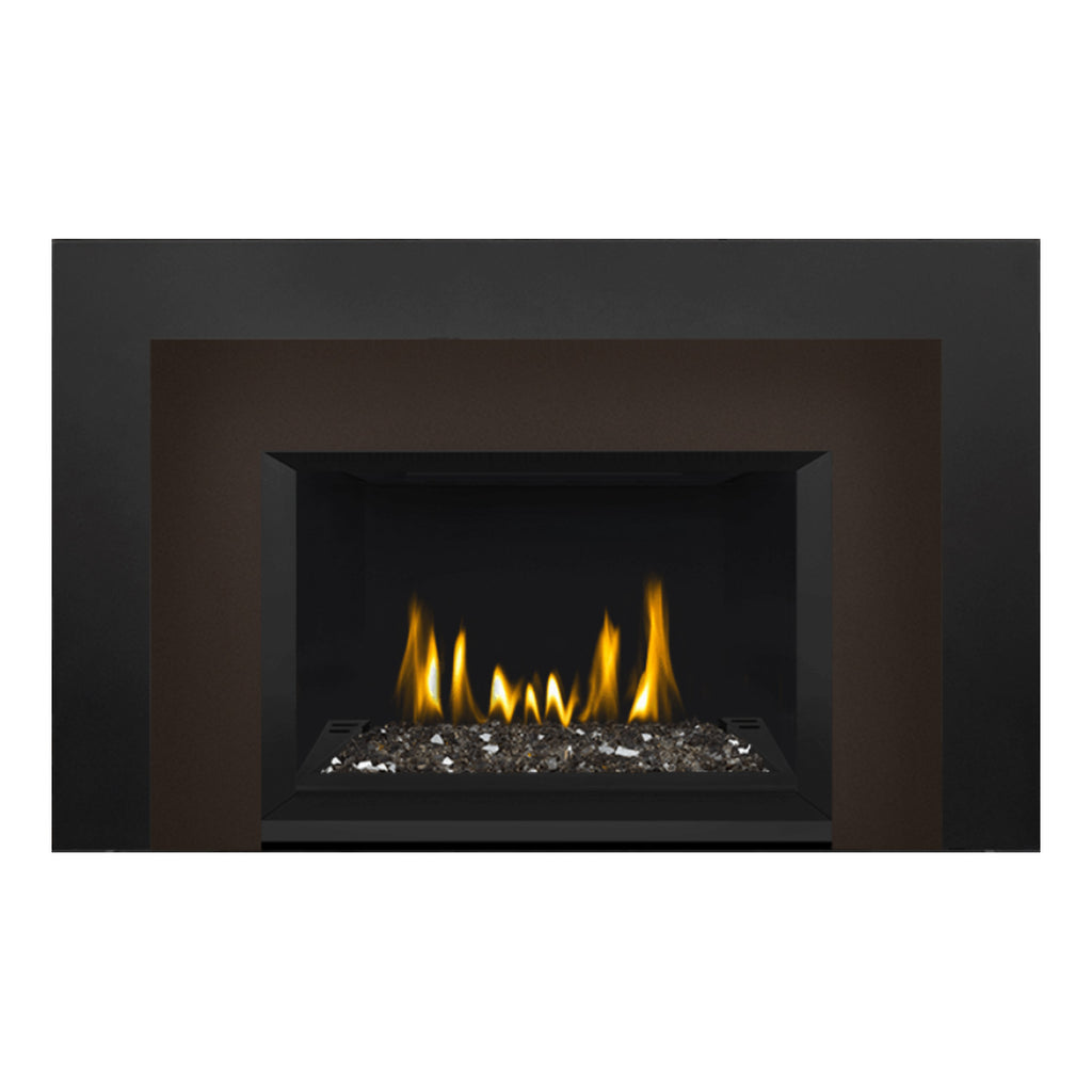 Napoleon GDIG3N-1 Oakville Series Electronic Ignition Direct Vent Gas Fireplace Insert with Glass Ember Bed