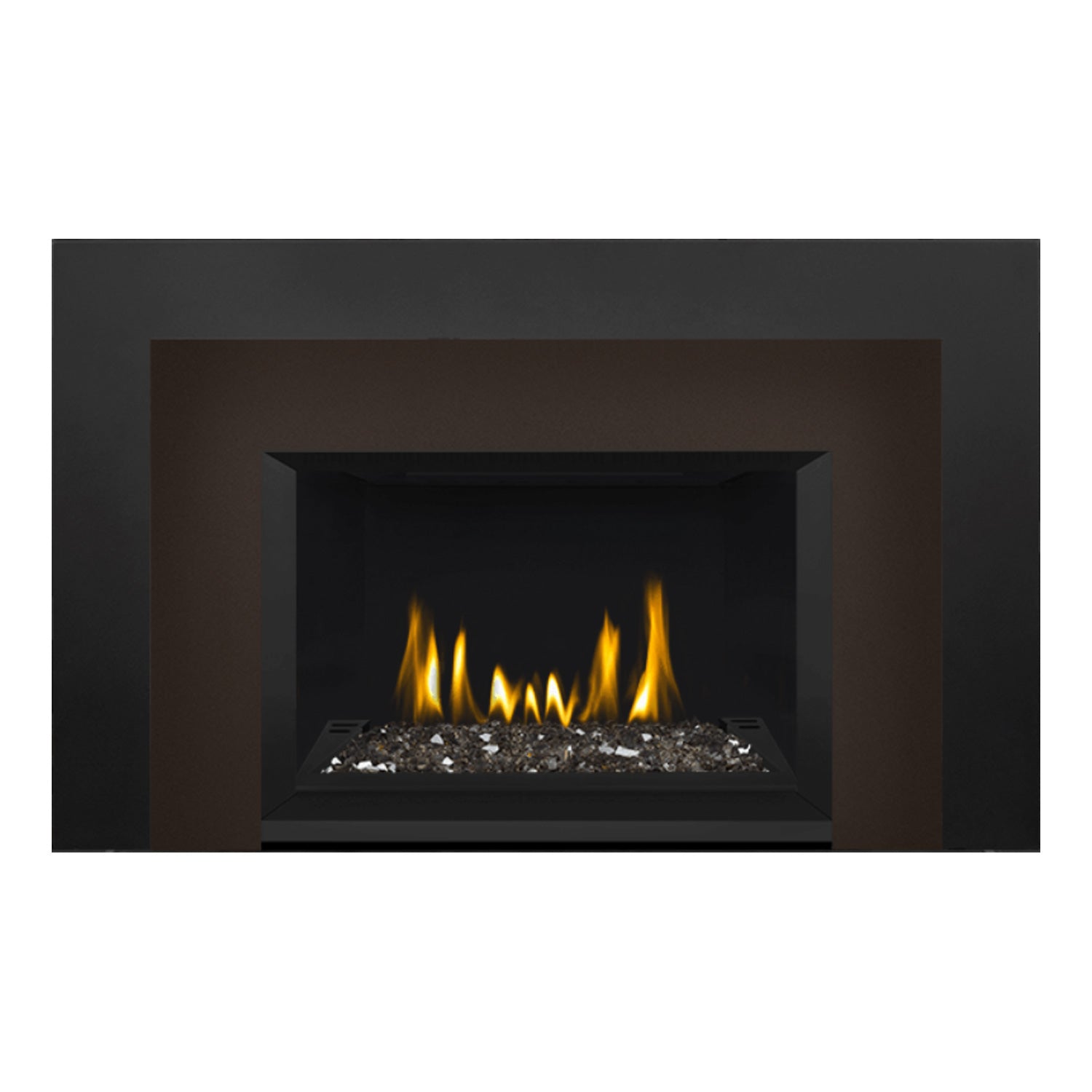 Napoleon GDIG3N-1 Oakville Series Electronic Ignition Direct Vent Gas Fireplace Insert with Glass Ember Bed