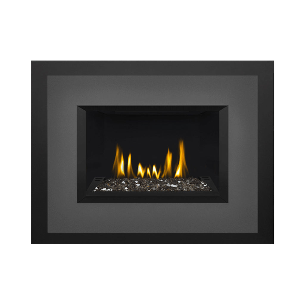 Napoleon GDIG3N-1 Oakville Series Electronic Ignition Direct Vent Gas Fireplace Insert with Glass Ember Bed