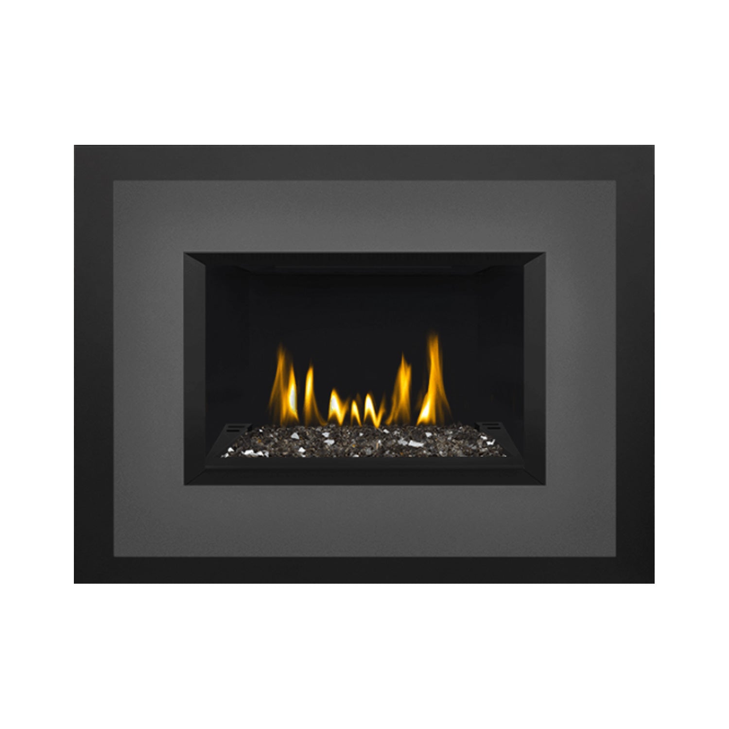 Napoleon GDIG3N-1 Oakville Series Electronic Ignition Direct Vent Gas Fireplace Insert with Glass Ember Bed