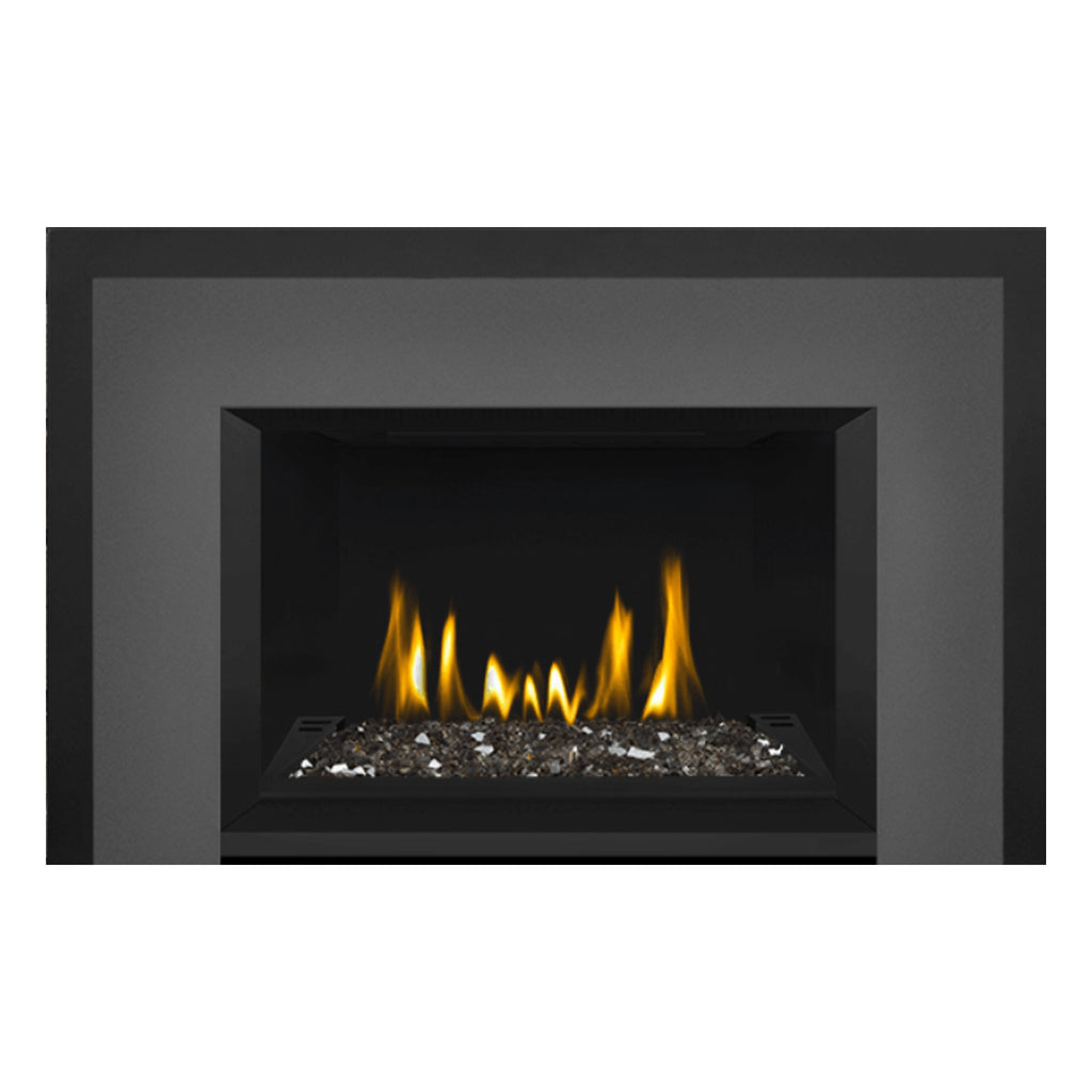 Napoleon GDIG3N-1 Oakville Series Electronic Ignition Direct Vent Gas Fireplace Insert with Glass Ember Bed