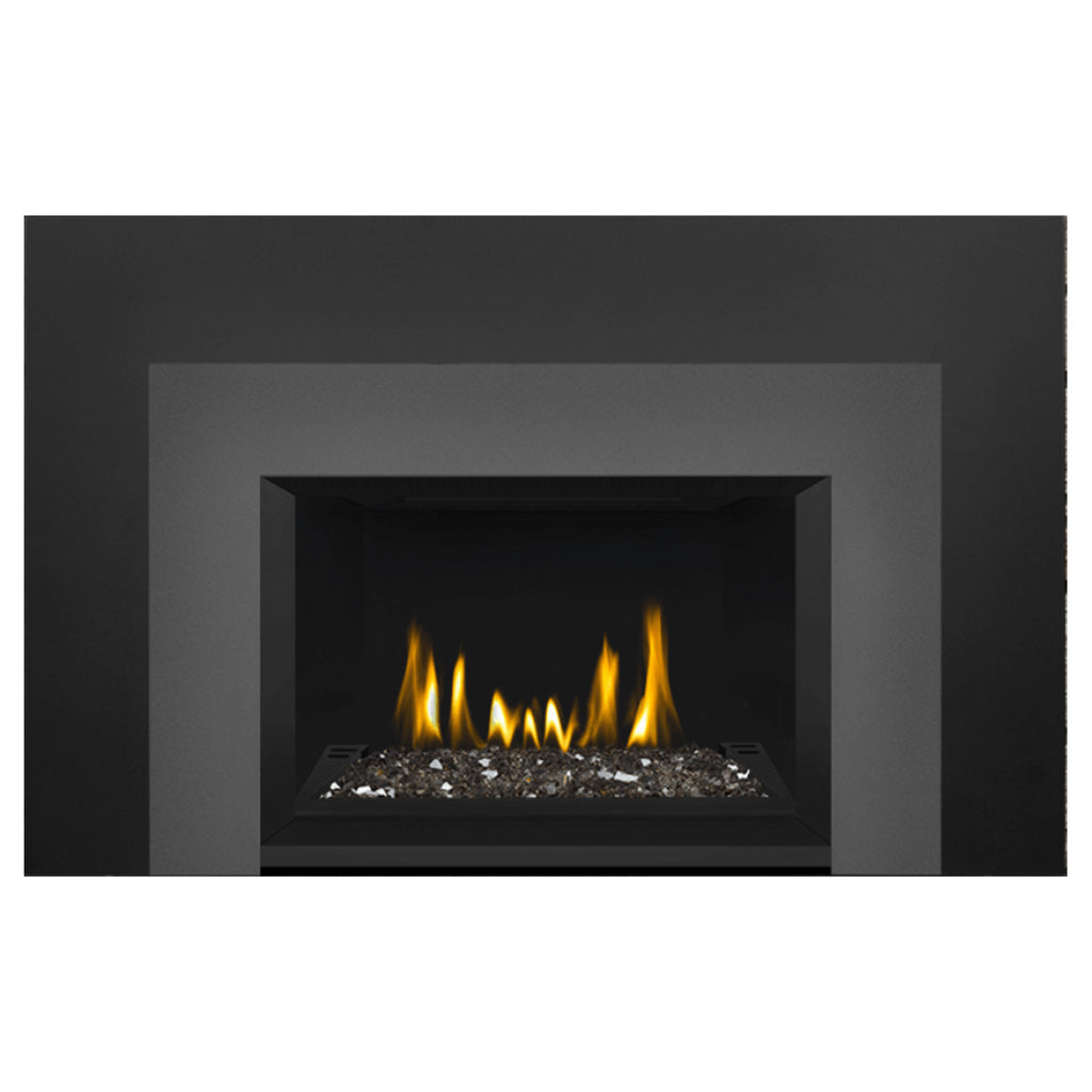 Napoleon GDIG3N-1 Oakville Series Electronic Ignition Direct Vent Gas Fireplace Insert with Glass Ember Bed
