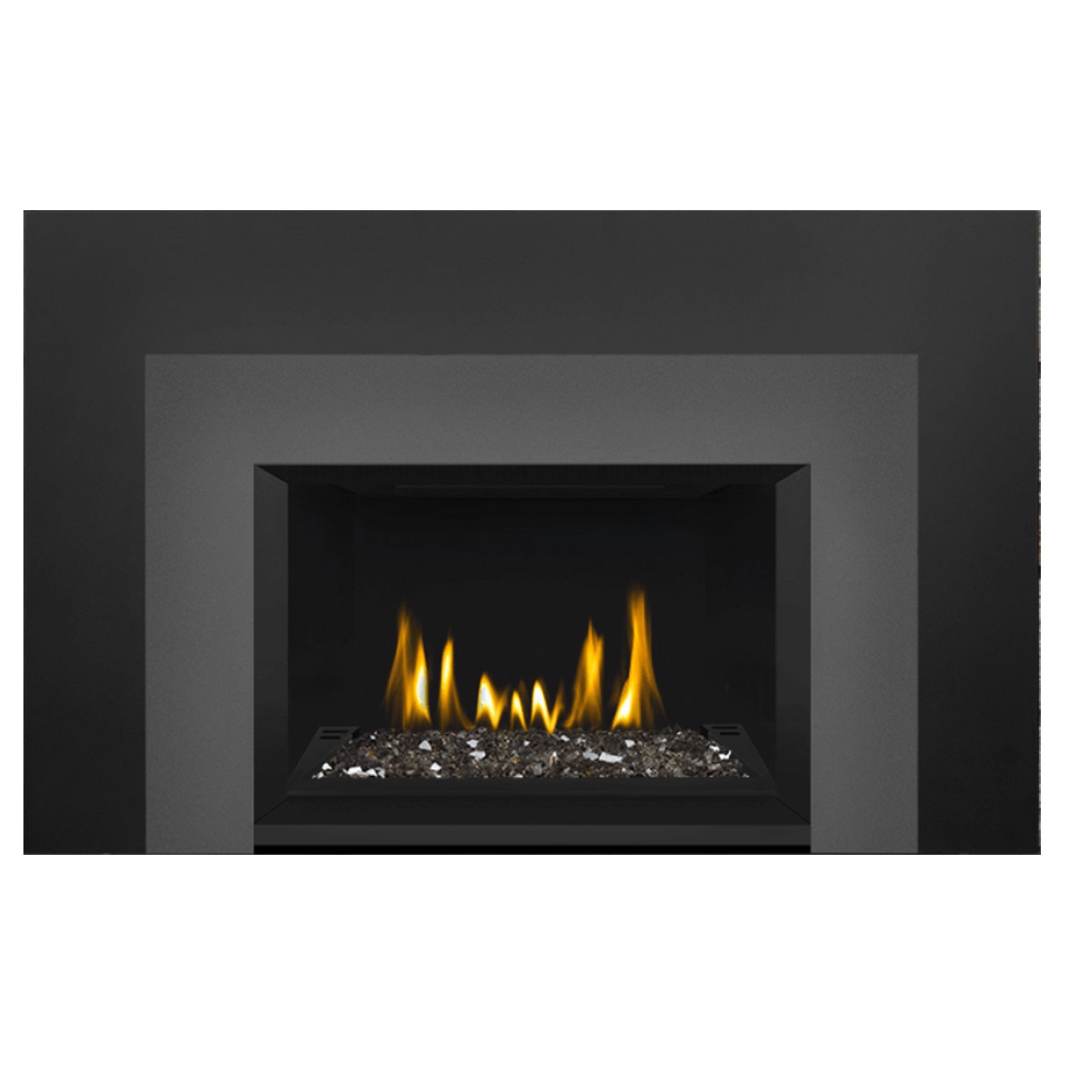 Napoleon GDIG3N-1 Oakville Series Electronic Ignition Direct Vent Gas Fireplace Insert with Glass Ember Bed