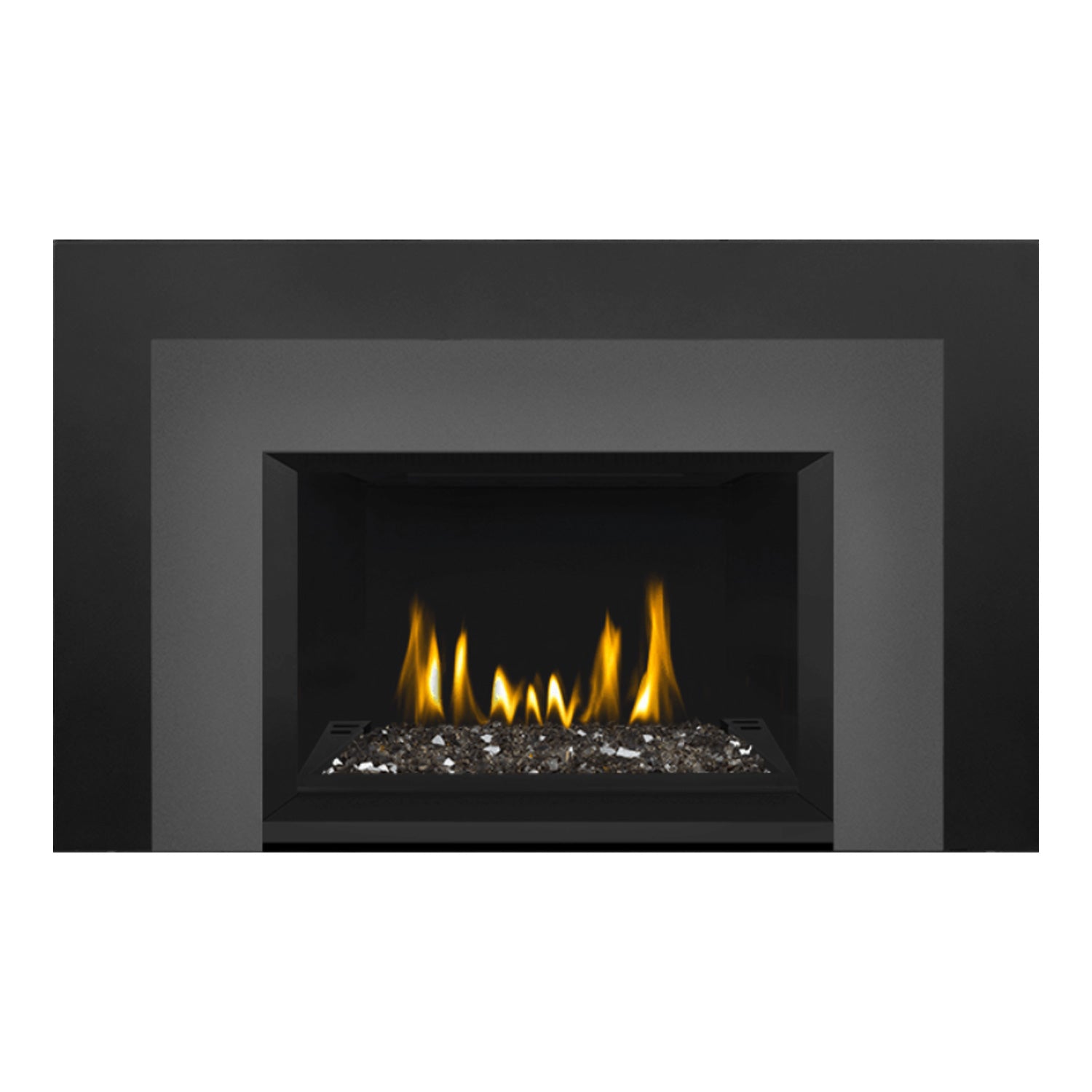 Napoleon GDIG3N-1 Oakville Series Electronic Ignition Direct Vent Gas Fireplace Insert with Glass Ember Bed
