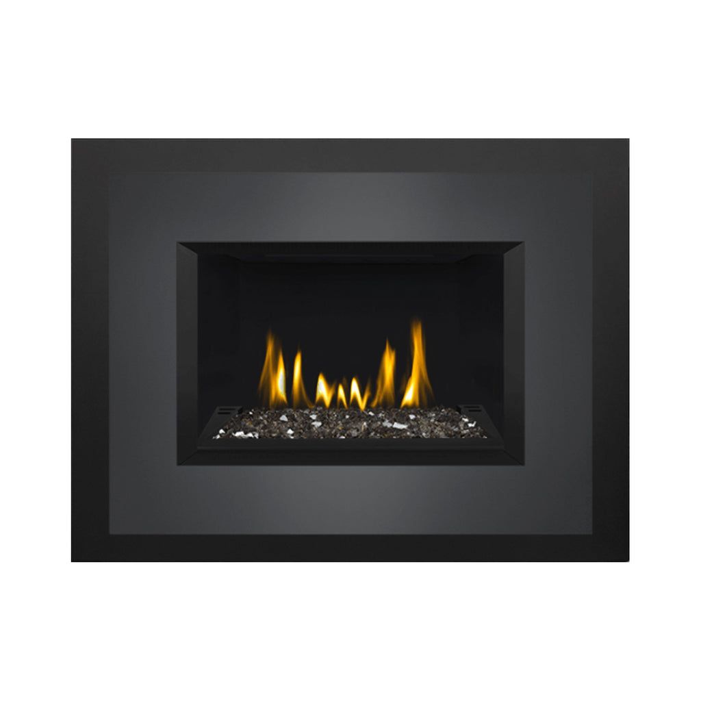 Napoleon GDIG3N-1 Oakville Series Electronic Ignition Direct Vent Gas Fireplace Insert with Glass Ember Bed