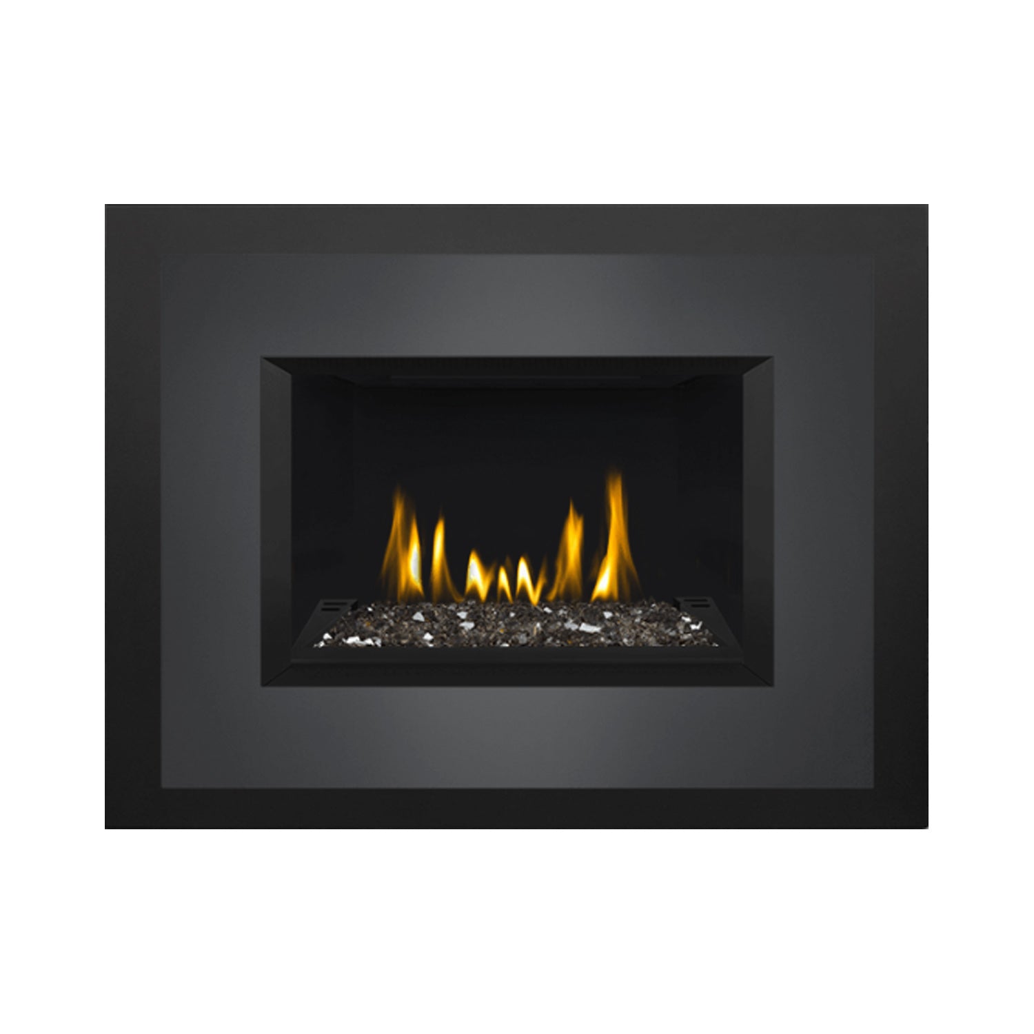Napoleon GDIG3N-1 Oakville Series Electronic Ignition Direct Vent Gas Fireplace Insert with Glass Ember Bed
