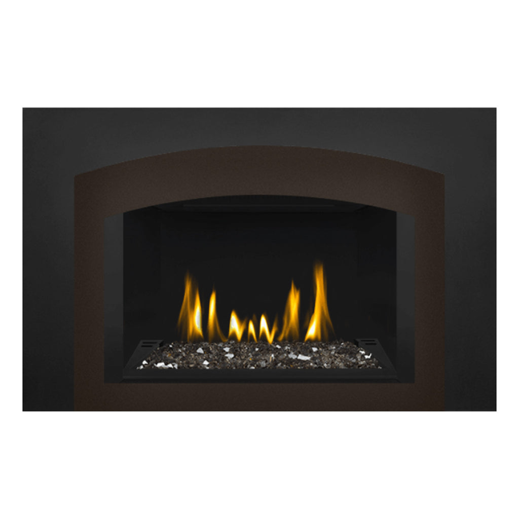 Napoleon GDIG3N-1 Oakville Series Electronic Ignition Direct Vent Gas Fireplace Insert with Glass Ember Bed