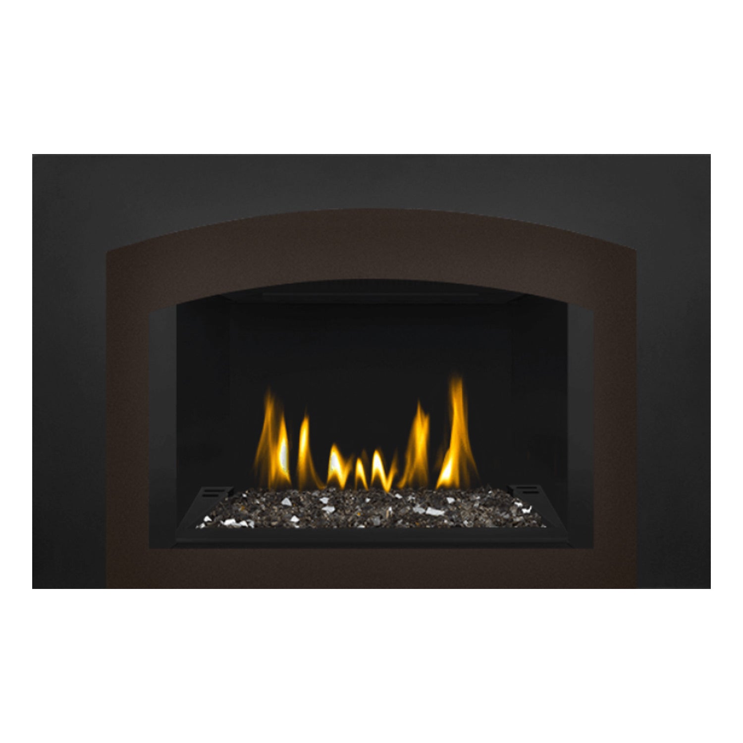 Napoleon GDIG3N-1 Oakville Series Electronic Ignition Direct Vent Gas Fireplace Insert with Glass Ember Bed