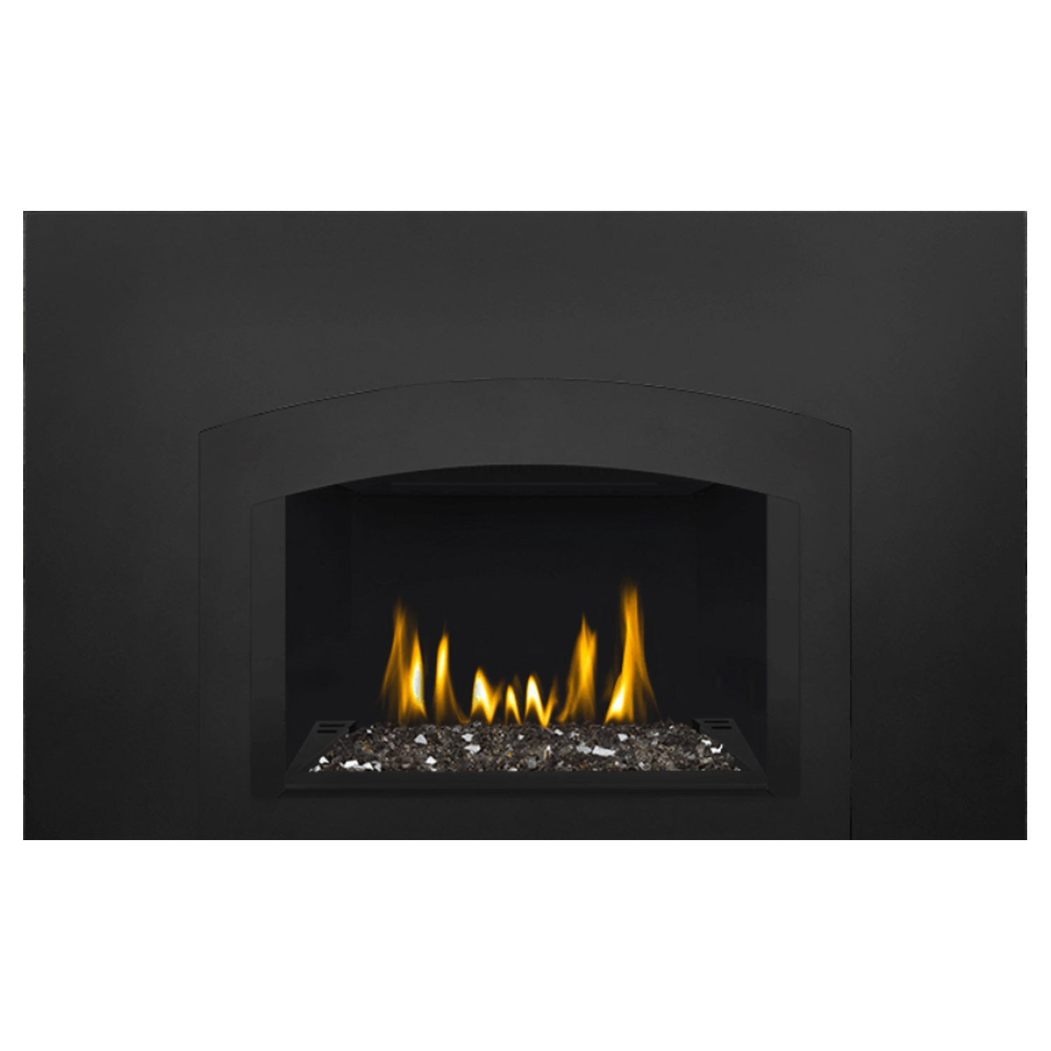 Napoleon GDIG3N-1 Oakville Series Electronic Ignition Direct Vent Gas Fireplace Insert with Glass Ember Bed