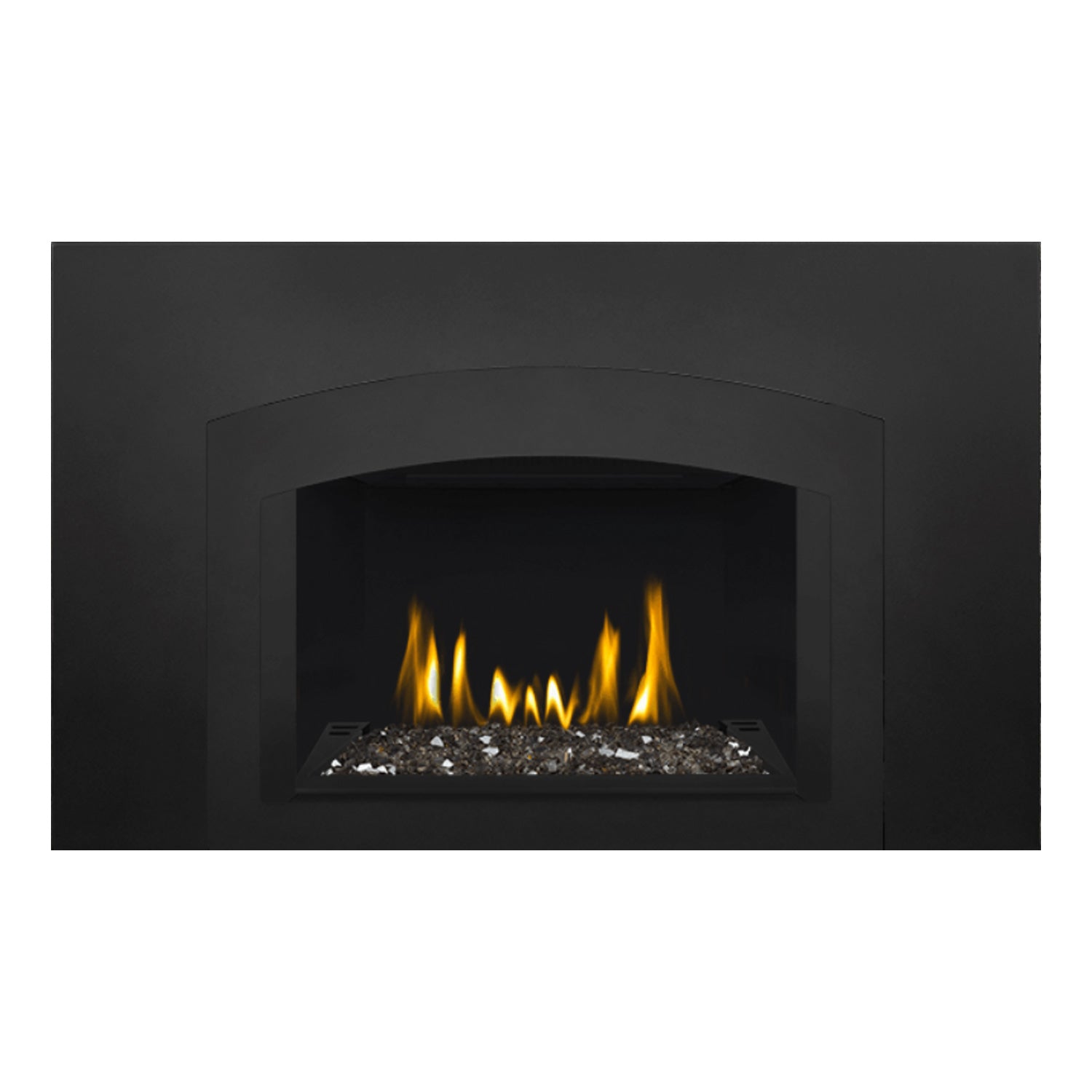 Napoleon GDIG3N-1 Oakville Series Electronic Ignition Direct Vent Gas Fireplace Insert with Glass Ember Bed