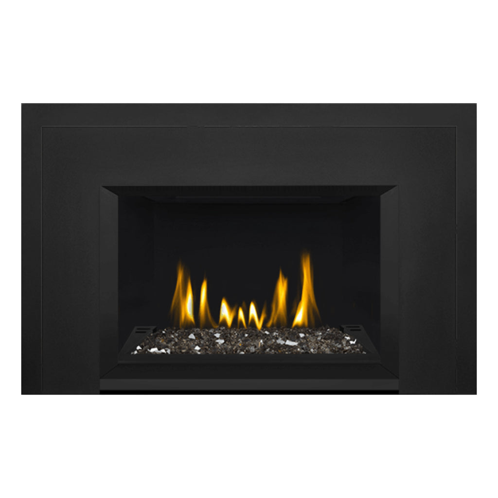 Napoleon GDIG3N-1 Oakville Series Electronic Ignition Direct Vent Gas Fireplace Insert with Glass Ember Bed