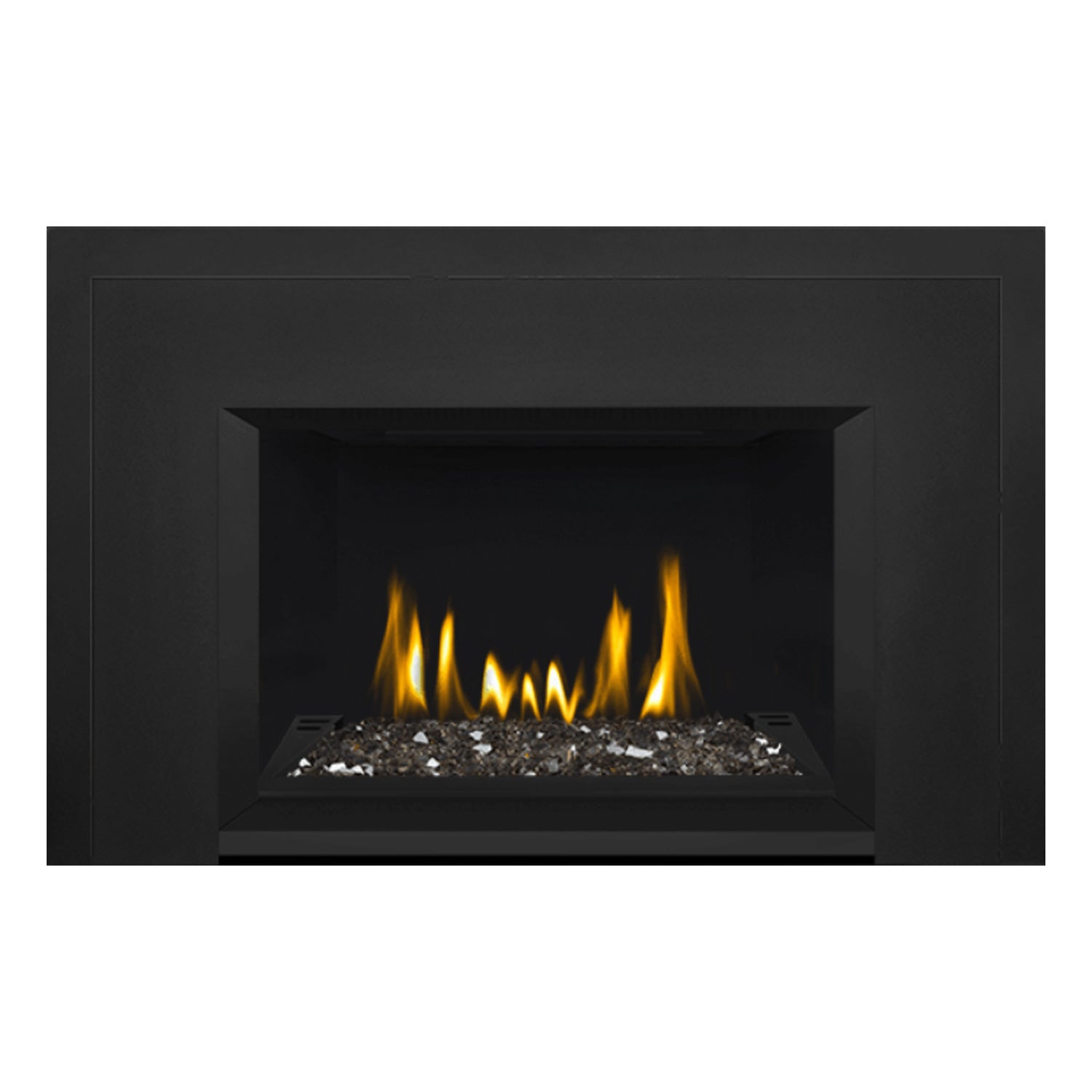 Napoleon GDIG3N-1 Oakville Series Electronic Ignition Direct Vent Gas Fireplace Insert with Glass Ember Bed