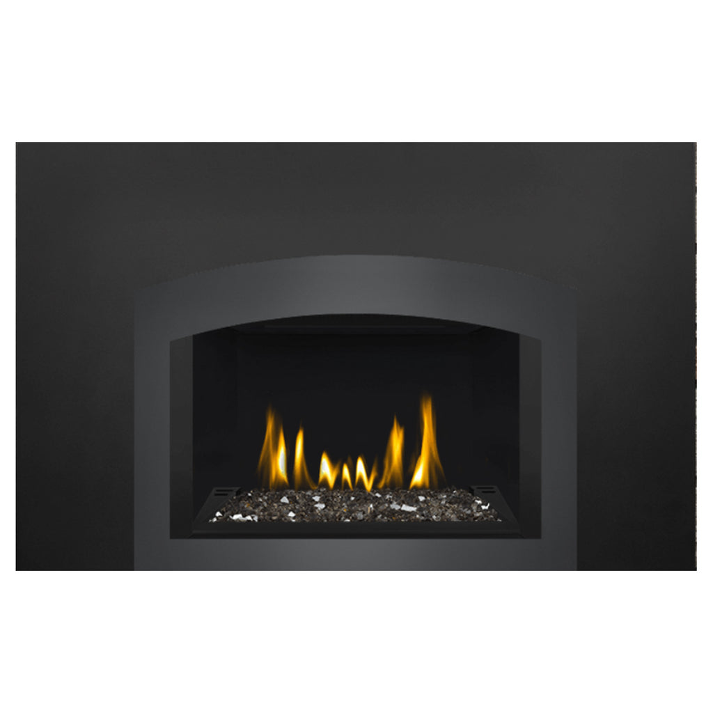 Napoleon GDIG3N-1 Oakville Series Electronic Ignition Direct Vent Gas Fireplace Insert with Glass Ember Bed
