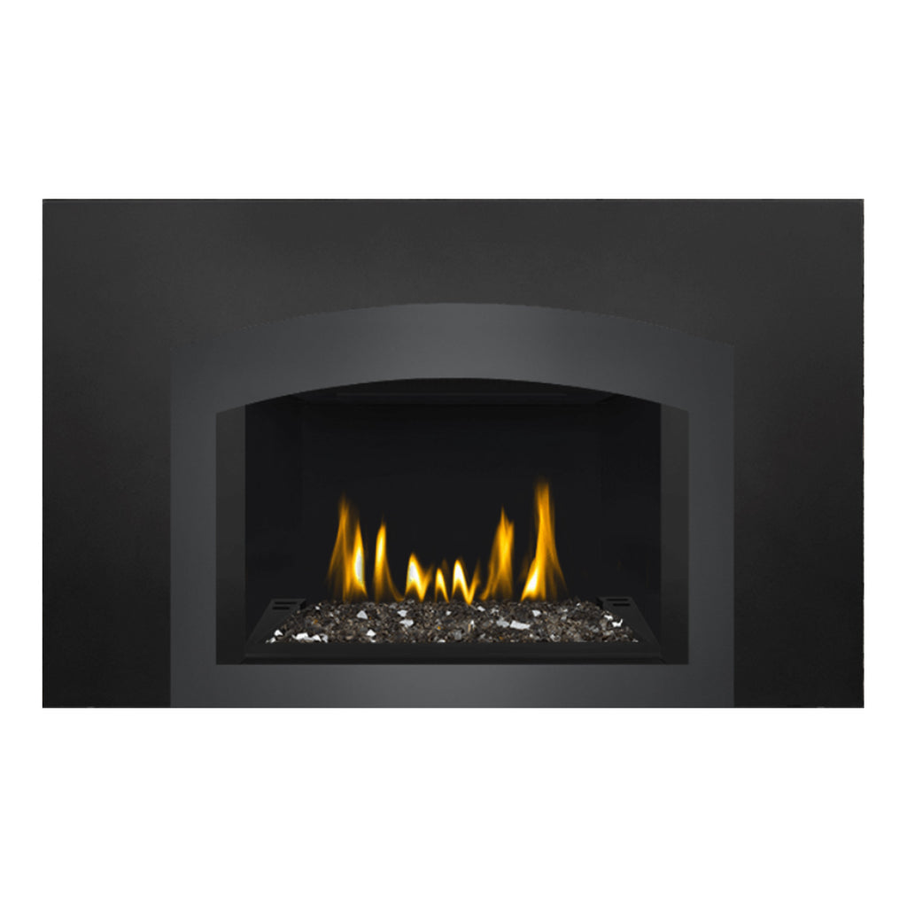 Napoleon GDIG3N-1 Oakville Series Electronic Ignition Direct Vent Gas Fireplace Insert with Glass Ember Bed
