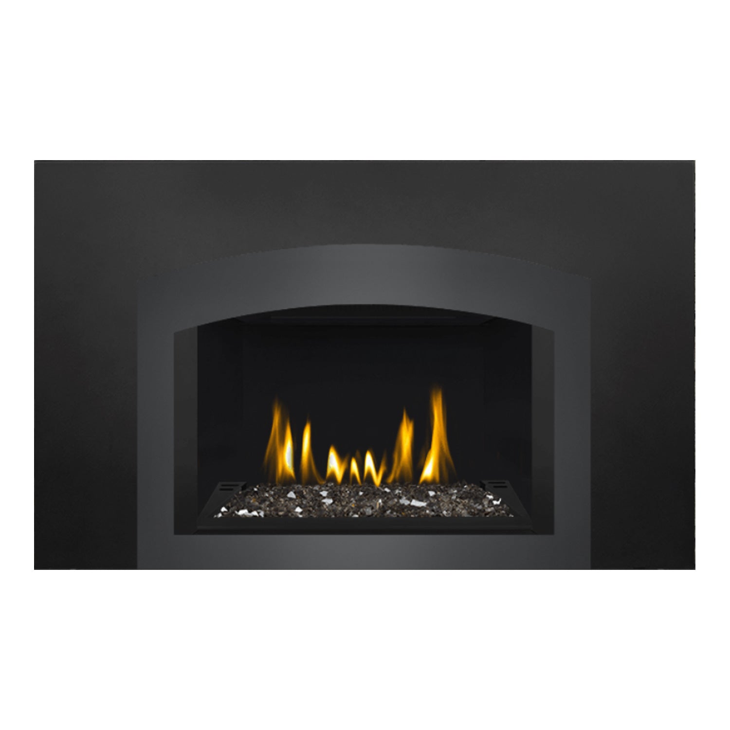 Napoleon GDIG3N-1 Oakville Series Electronic Ignition Direct Vent Gas Fireplace Insert with Glass Ember Bed