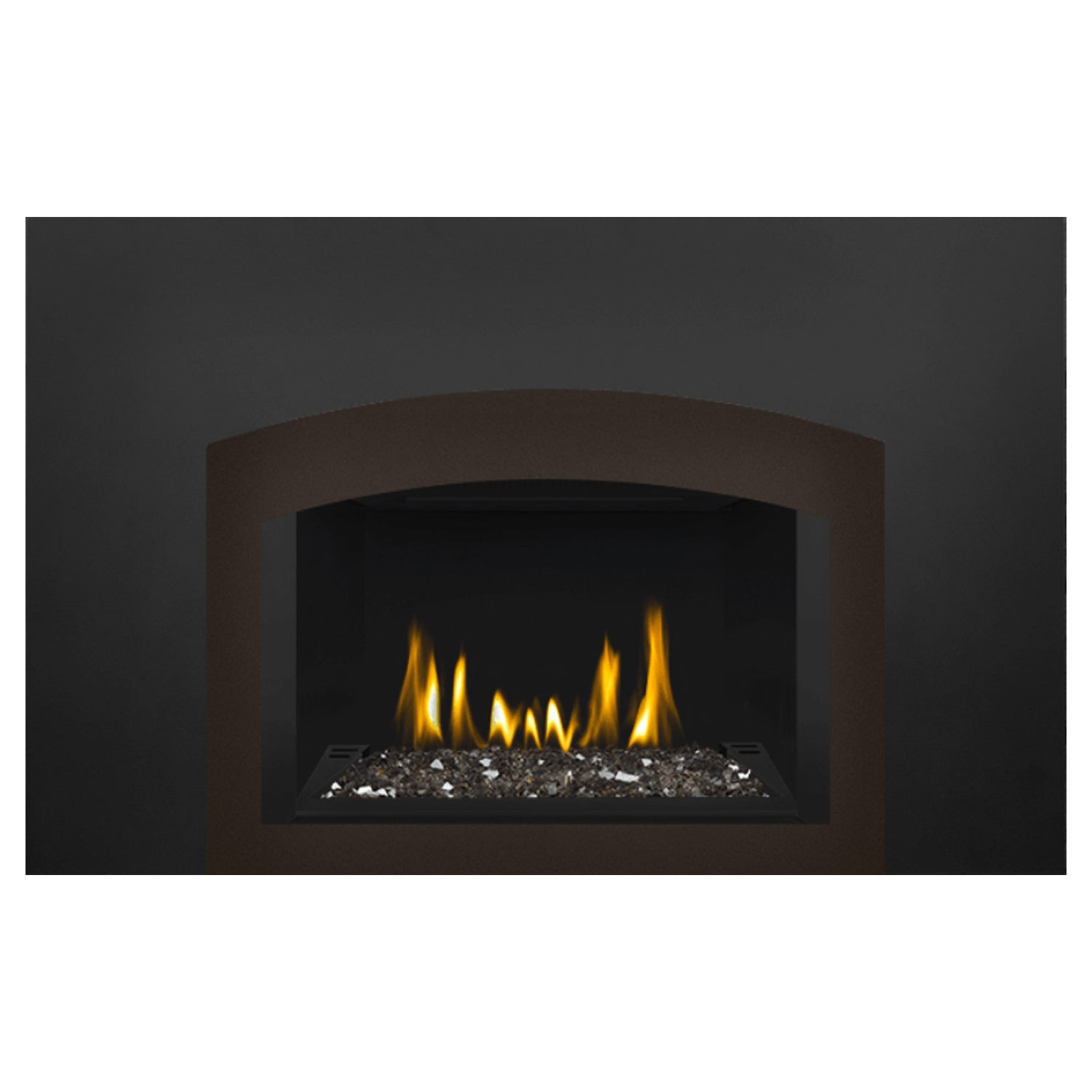 Napoleon GDIG3N-1 Oakville Series Electronic Ignition Direct Vent Gas Fireplace Insert with Glass Ember Bed