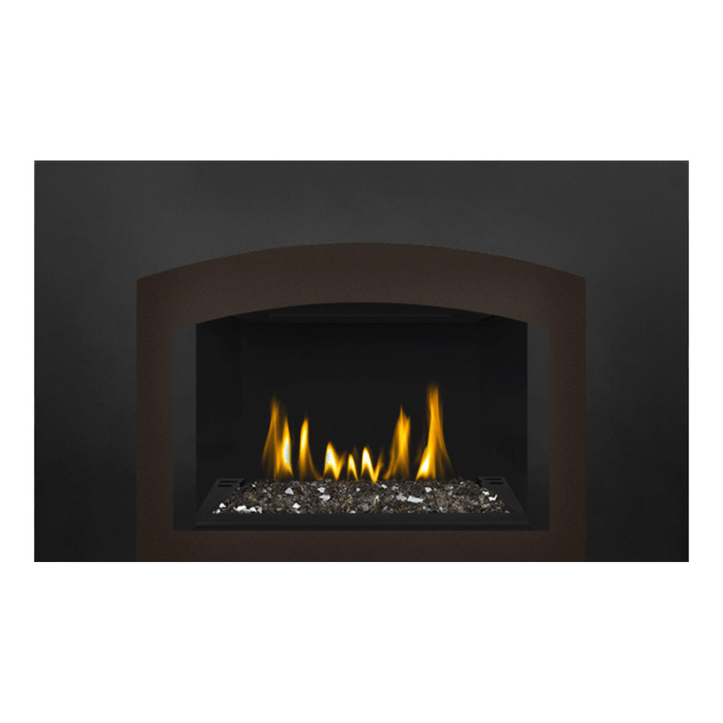 Napoleon GDIG3N-1 Oakville Series Electronic Ignition Direct Vent Gas Fireplace Insert with Glass Ember Bed
