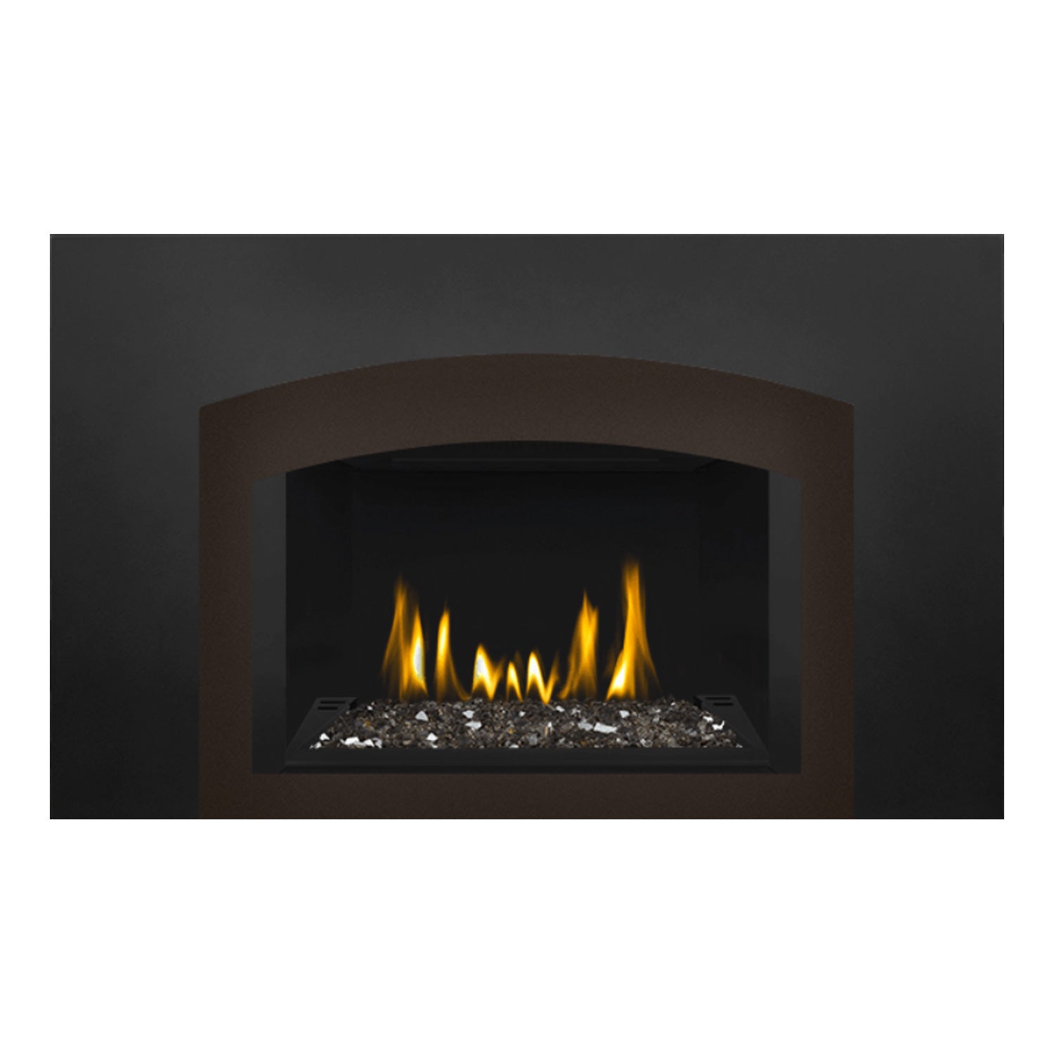 Napoleon GDIG3N-1 Oakville Series Electronic Ignition Direct Vent Gas Fireplace Insert with Glass Ember Bed