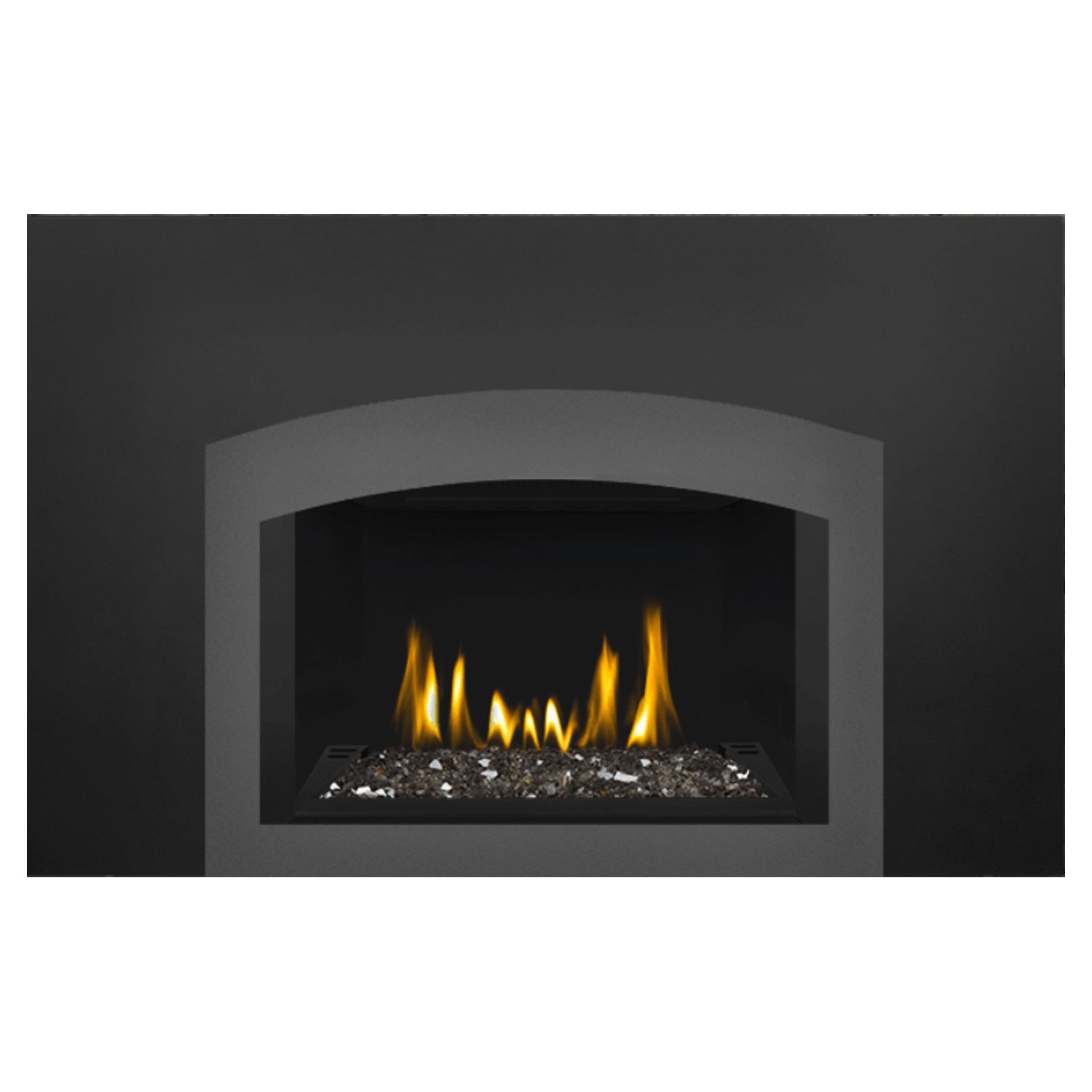 Napoleon GDIG3N-1 Oakville Series Electronic Ignition Direct Vent Gas Fireplace Insert with Glass Ember Bed