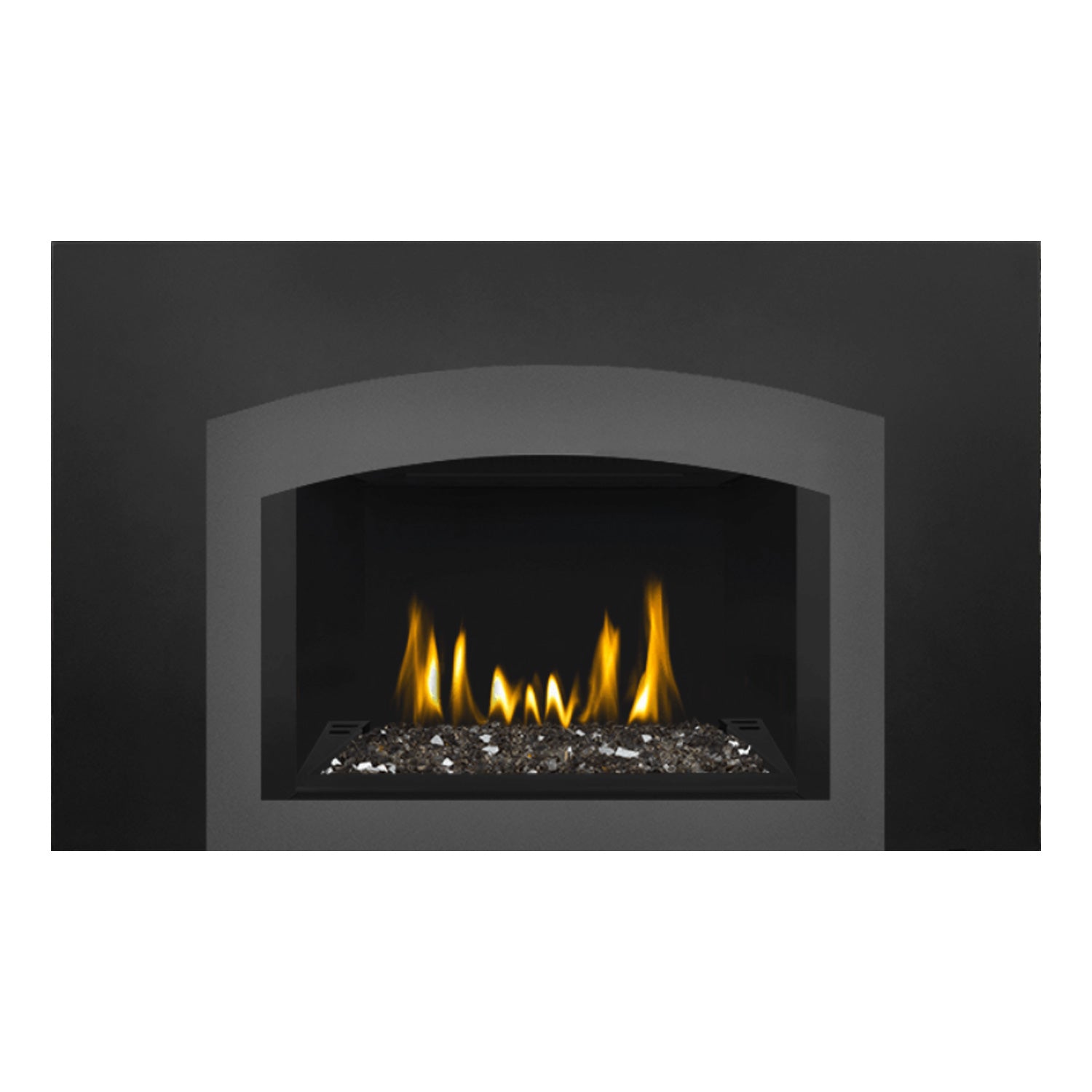 Napoleon GDIG3N-1 Oakville Series Electronic Ignition Direct Vent Gas Fireplace Insert with Glass Ember Bed