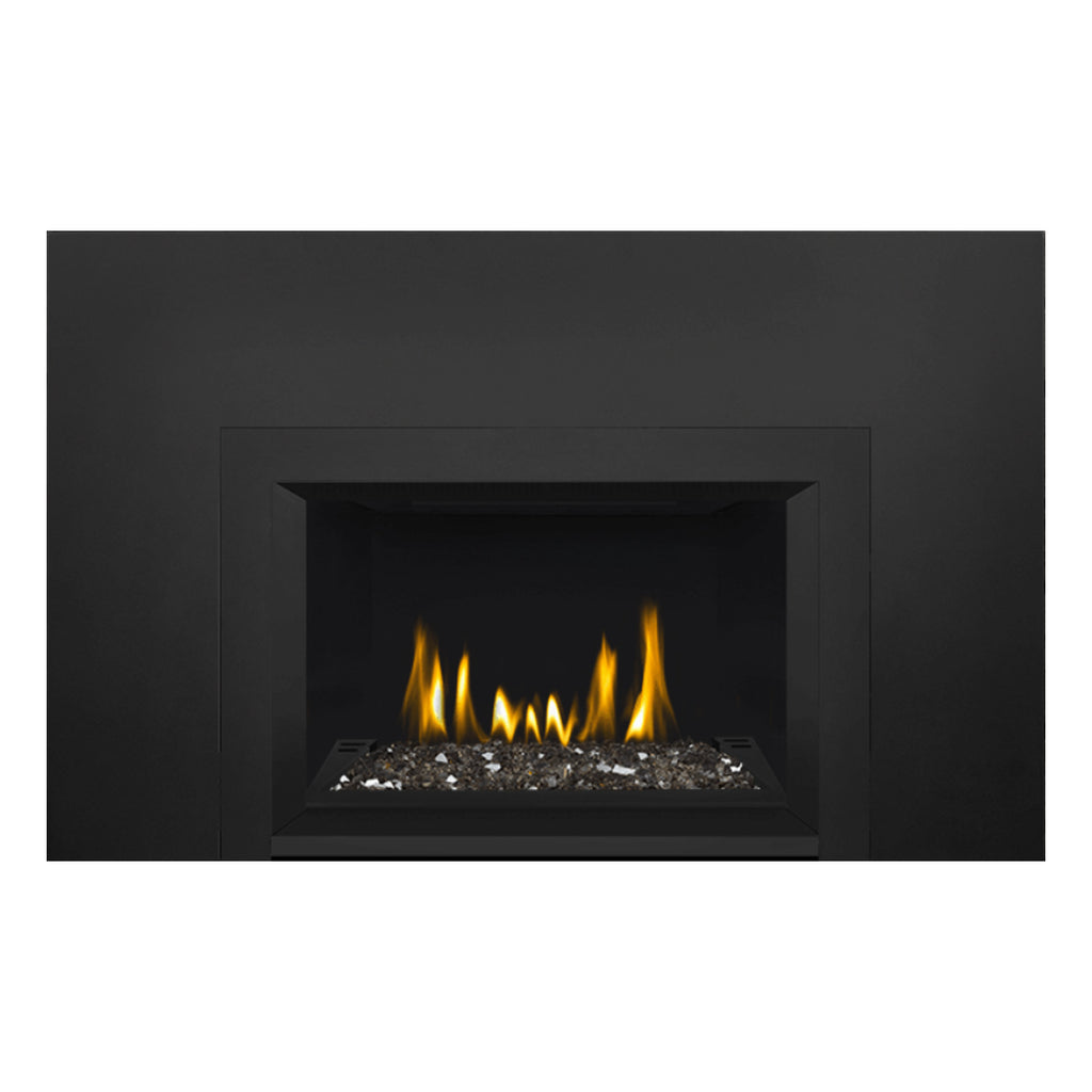 Napoleon GDIG3N-1 Oakville Series Electronic Ignition Direct Vent Gas Fireplace Insert with Glass Ember Bed