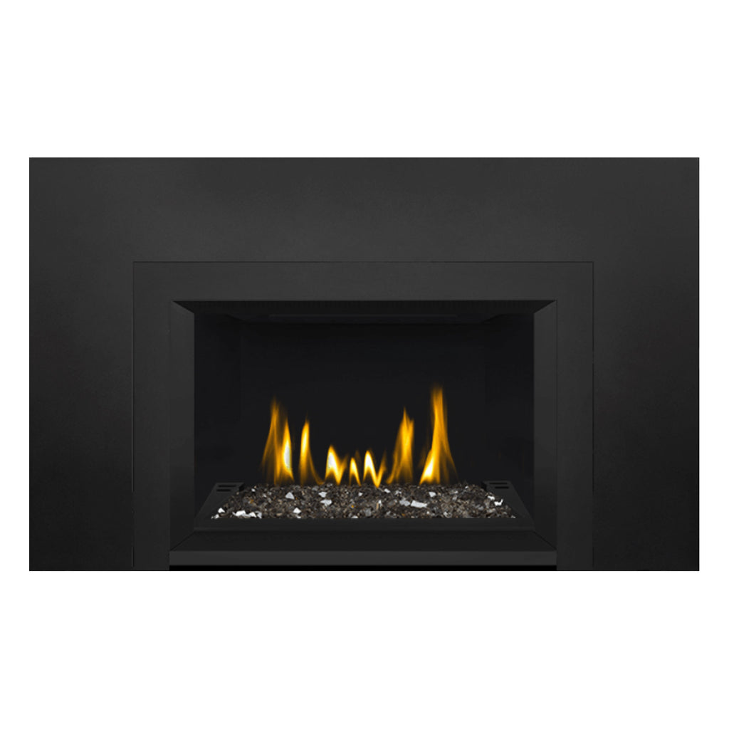 Napoleon GDIG3N-1 Oakville Series Electronic Ignition Direct Vent Gas Fireplace Insert with Glass Ember Bed