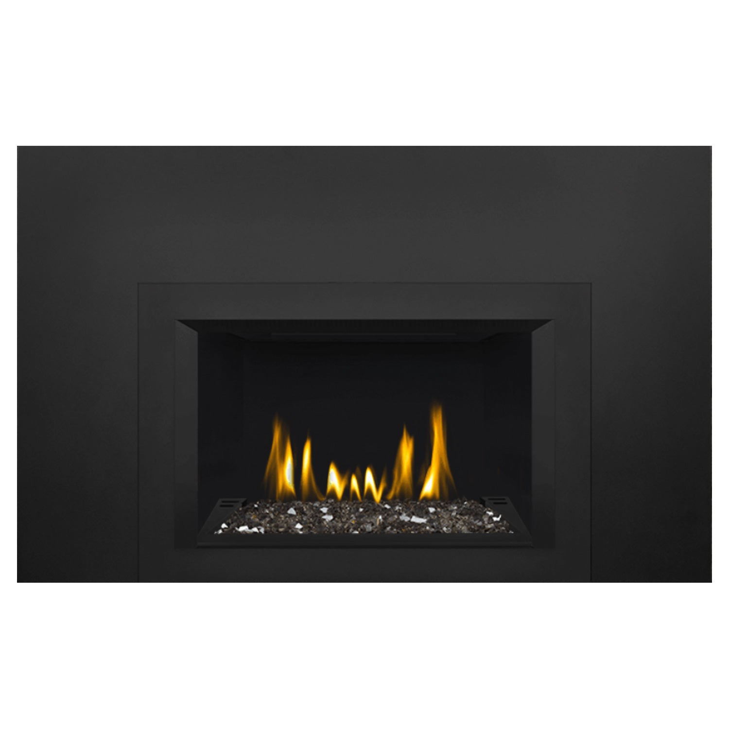 Napoleon GDIG3N-1 Oakville Series Electronic Ignition Direct Vent Gas Fireplace Insert with Glass Ember Bed
