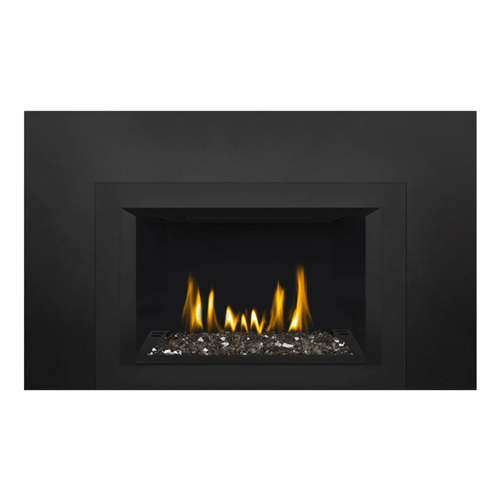 Napoleon GDIG3N-1 Oakville Series Electronic Ignition Direct Vent Gas Fireplace Insert with Glass Ember Bed