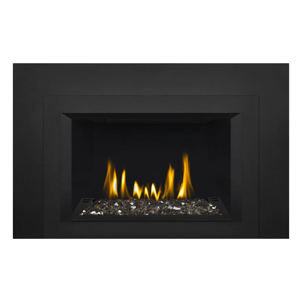 Napoleon GDIG3N-1 Oakville Series Electronic Ignition Direct Vent Gas Fireplace Insert with Glass Ember Bed