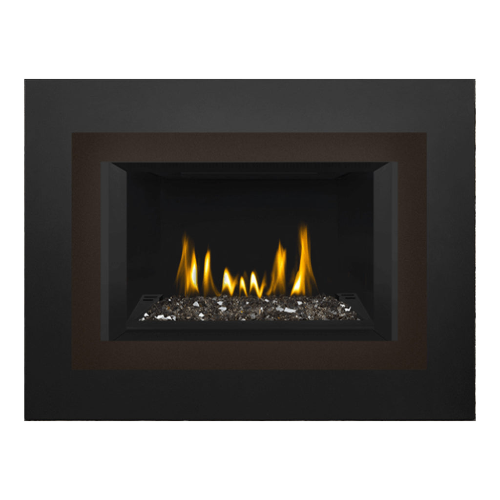 Napoleon GDIG3N-1 Oakville Series Electronic Ignition Direct Vent Gas Fireplace Insert with Glass Ember Bed