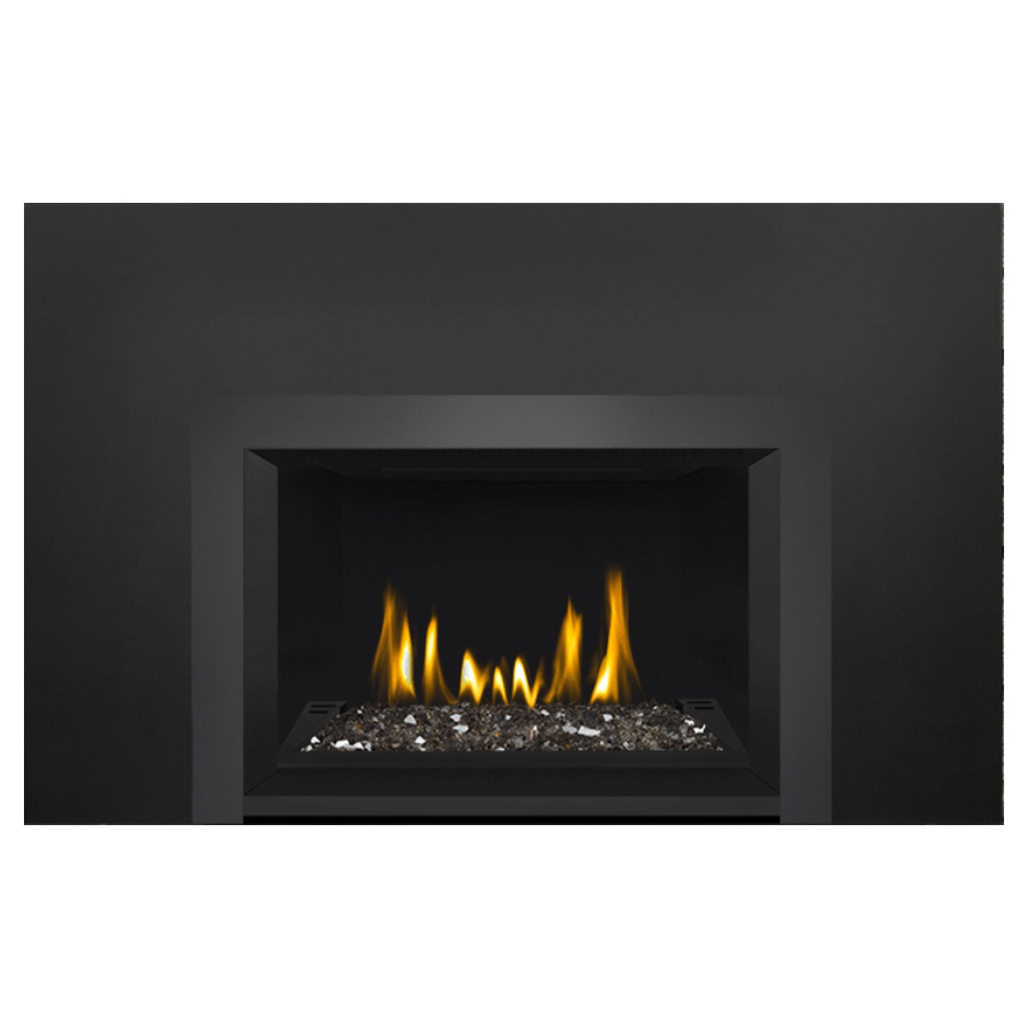 Napoleon GDIG3N-1 Oakville Series Electronic Ignition Direct Vent Gas Fireplace Insert with Glass Ember Bed