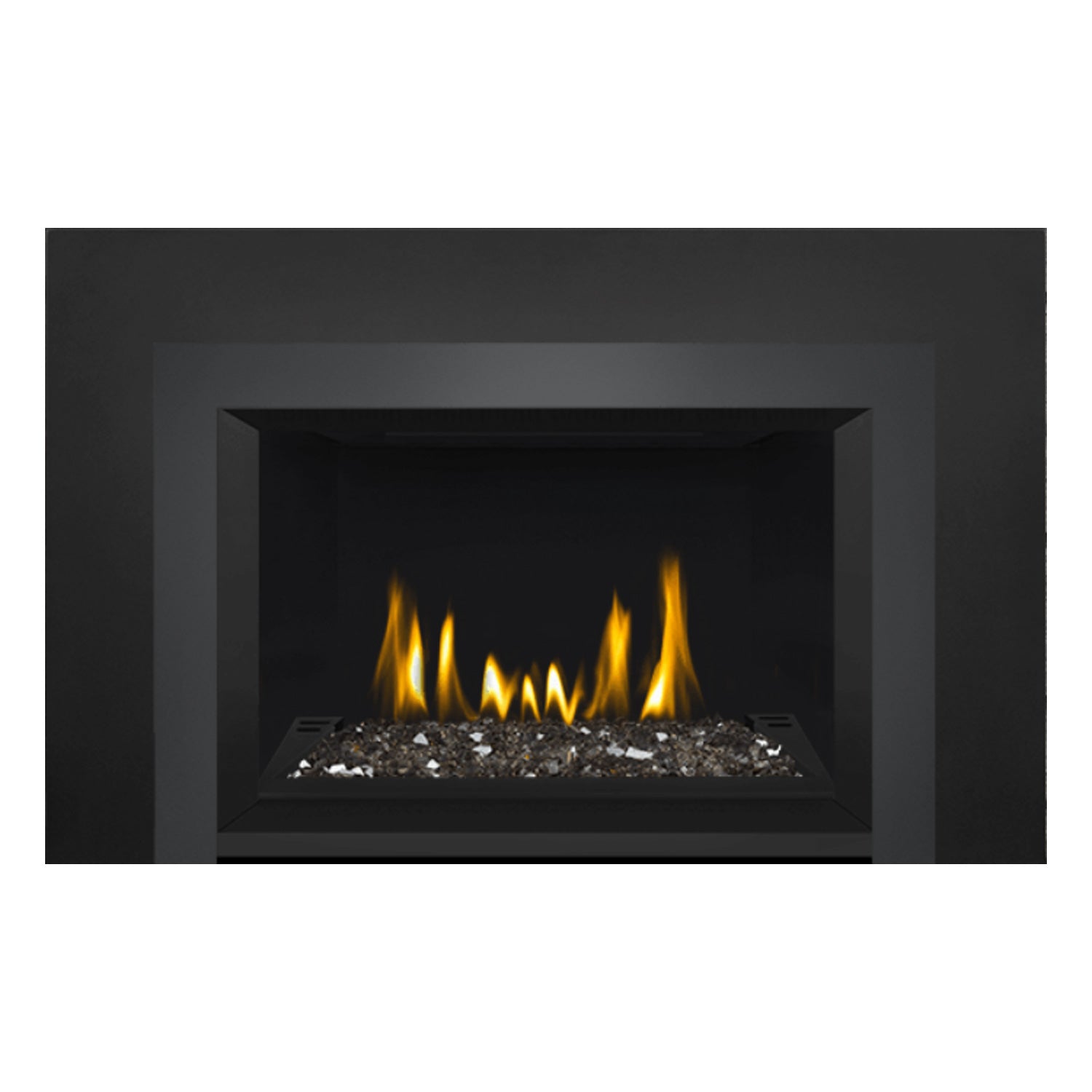 Napoleon GDIG3N-1 Oakville Series Electronic Ignition Direct Vent Gas Fireplace Insert with Glass Ember Bed