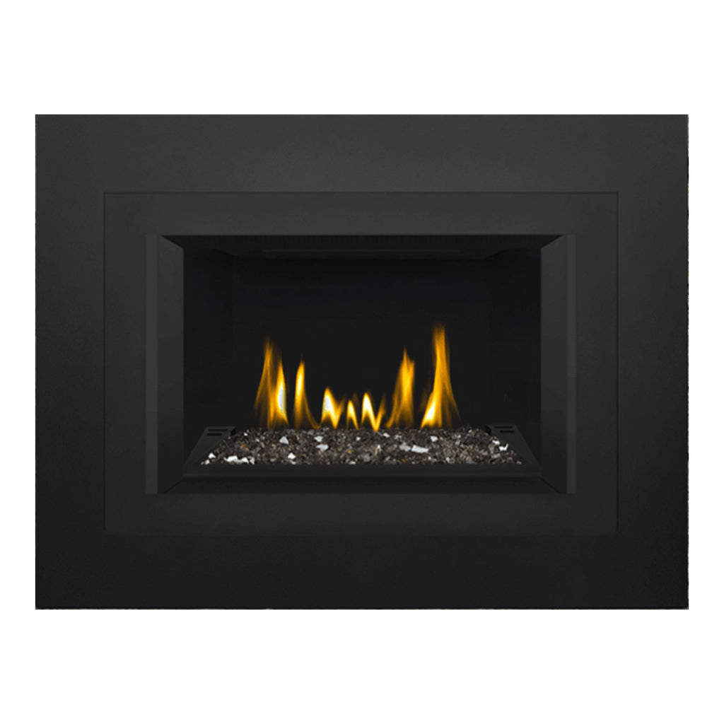 Napoleon GDIG3N-1 Oakville Series Electronic Ignition Direct Vent Gas Fireplace Insert with Glass Ember Bed